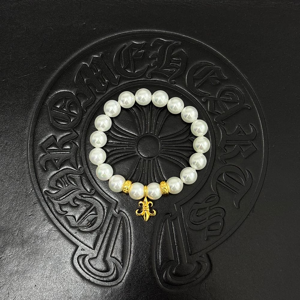 Pearl-Style Charm Bracelet — Chrome Hearts jewelry
