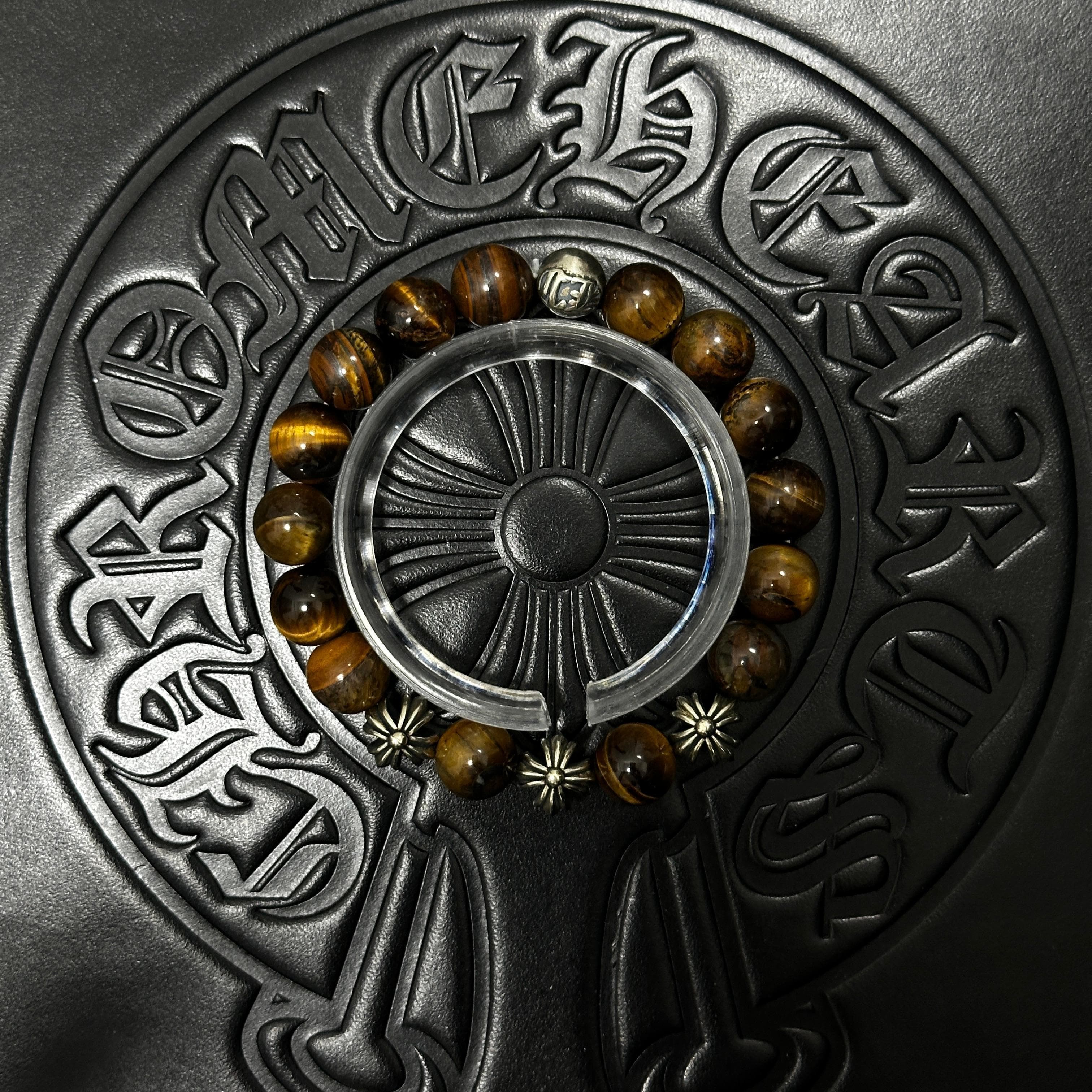 Brown Beaded Bracelet — Chrome Hearts jewelry
