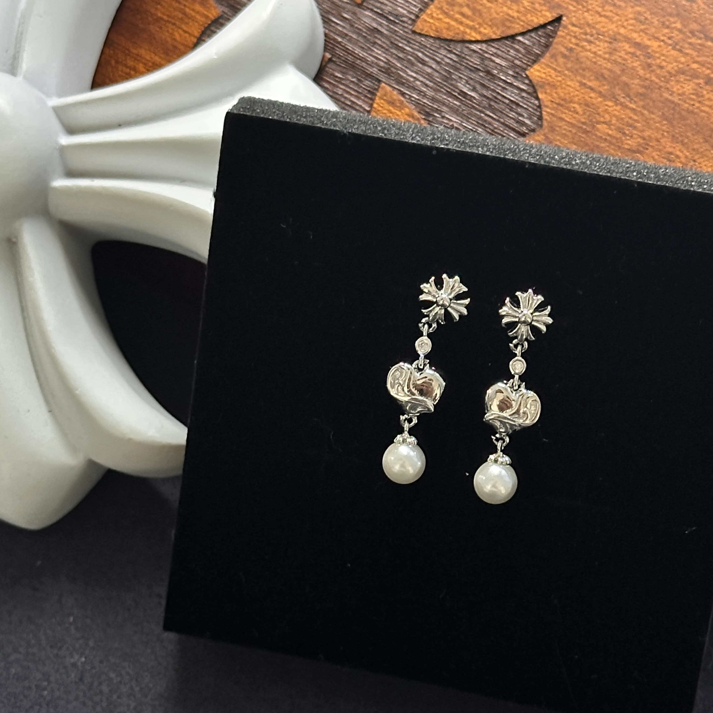Pearl-Style Stud Earrings — Chrome Hearts jewelry