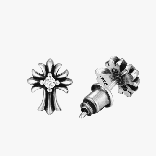Cross Stud Earrings — Chrome Hearts jewelry