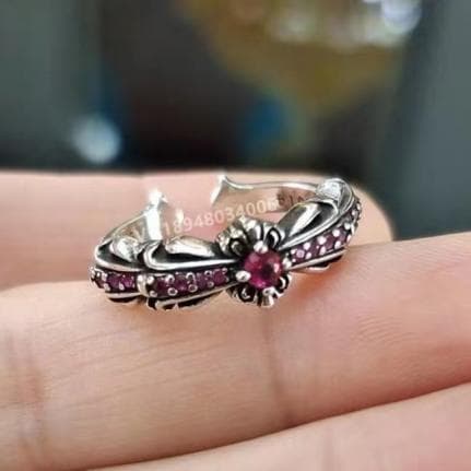 Embellished Floral Ring — Chrome Hearts jewelry