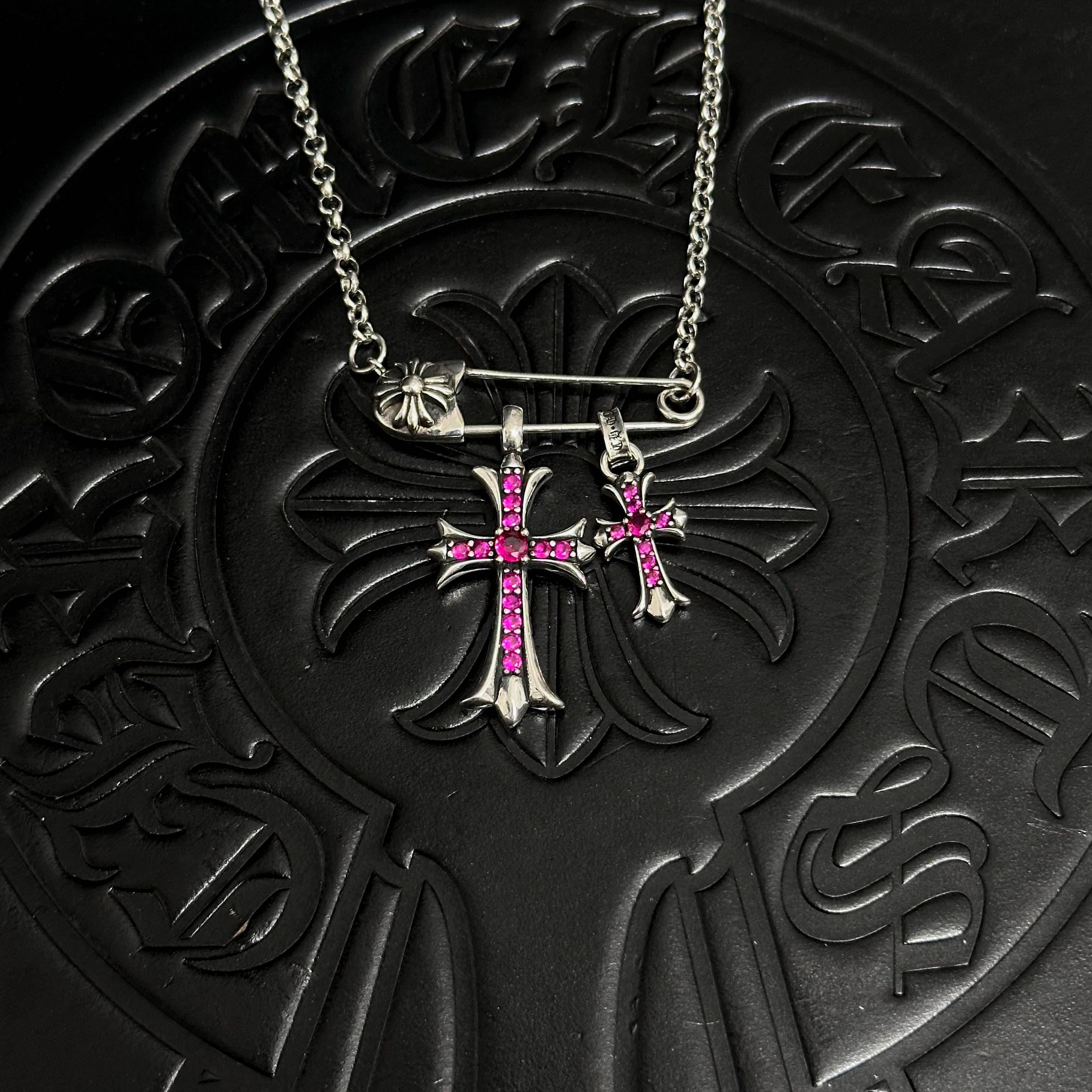 Safety Pin Necklace — Chrome Hearts jewelry