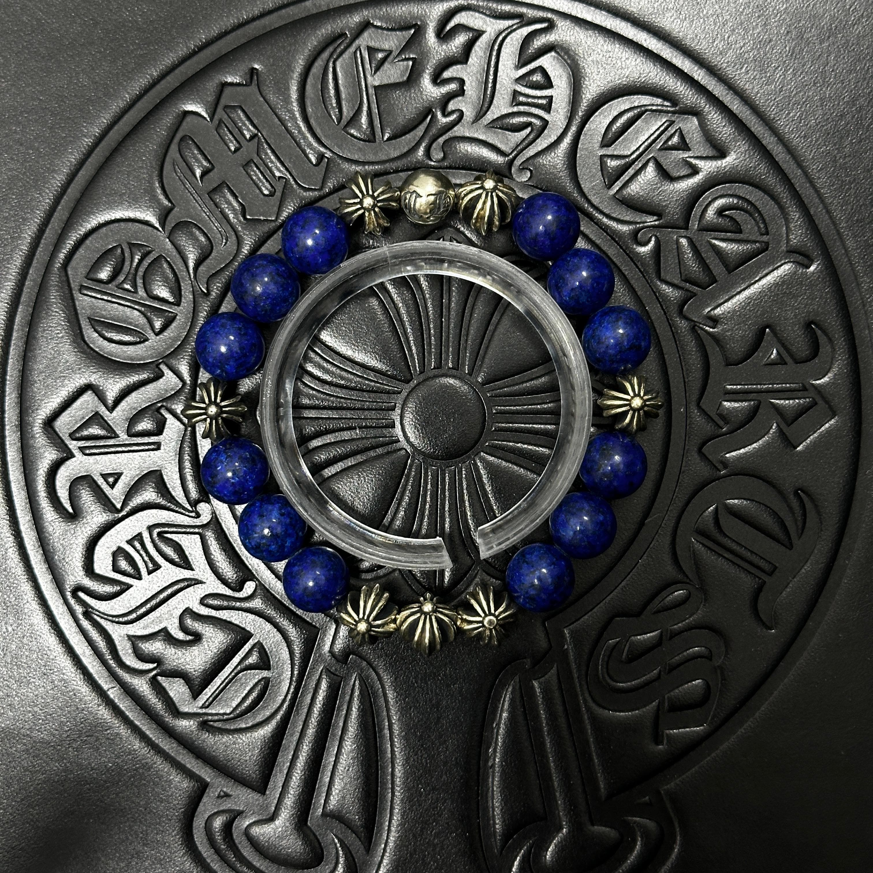 Blue Beaded Bracelet — Chrome Hearts jewelry