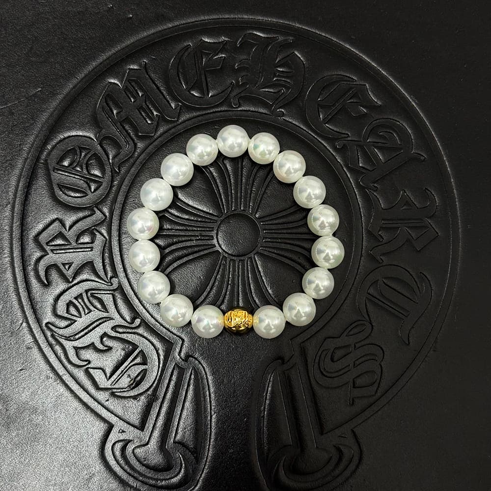 Pearl-Style Charm Bracelet — Chrome Hearts jewelry