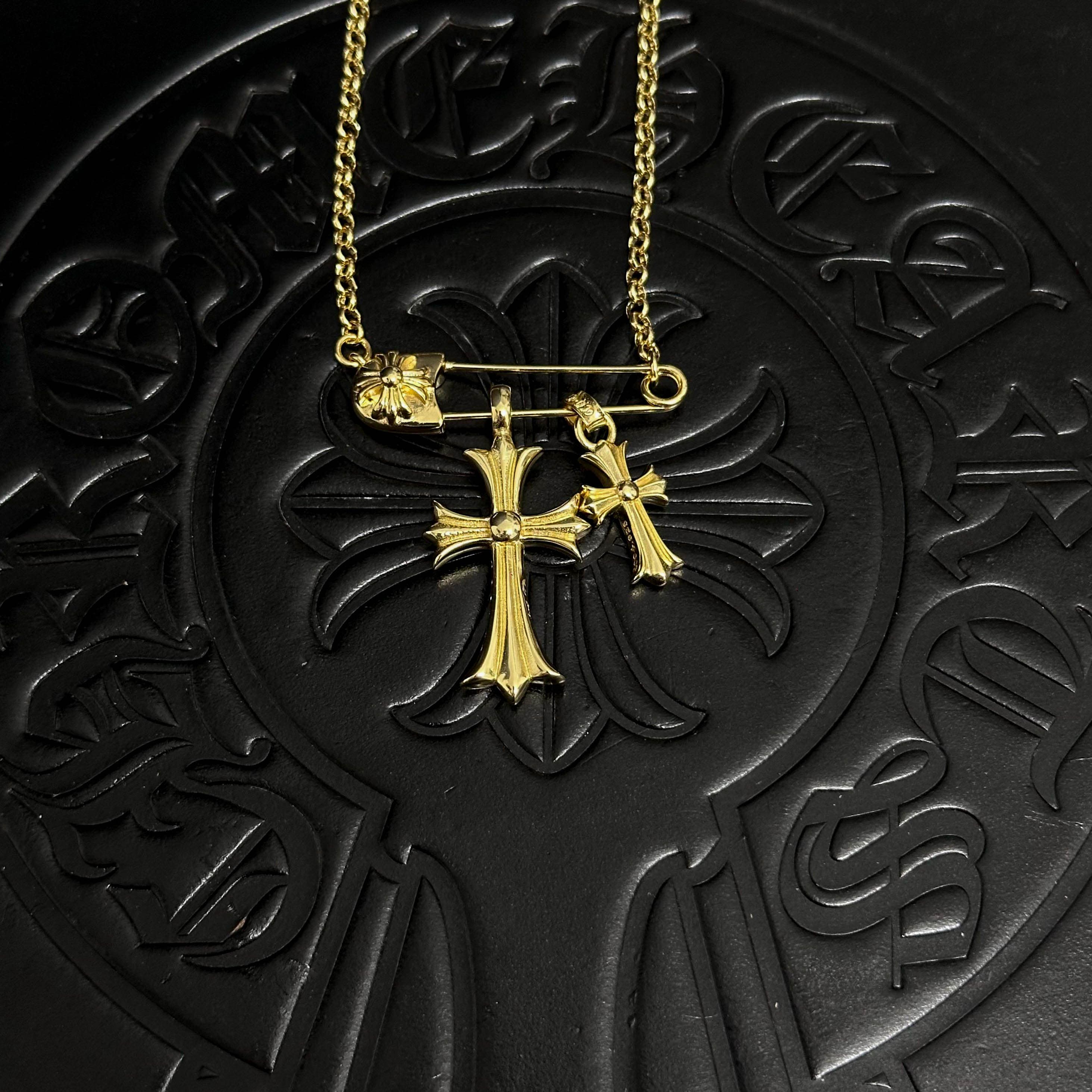Safety Pin Necklace — Chrome Hearts jewelry