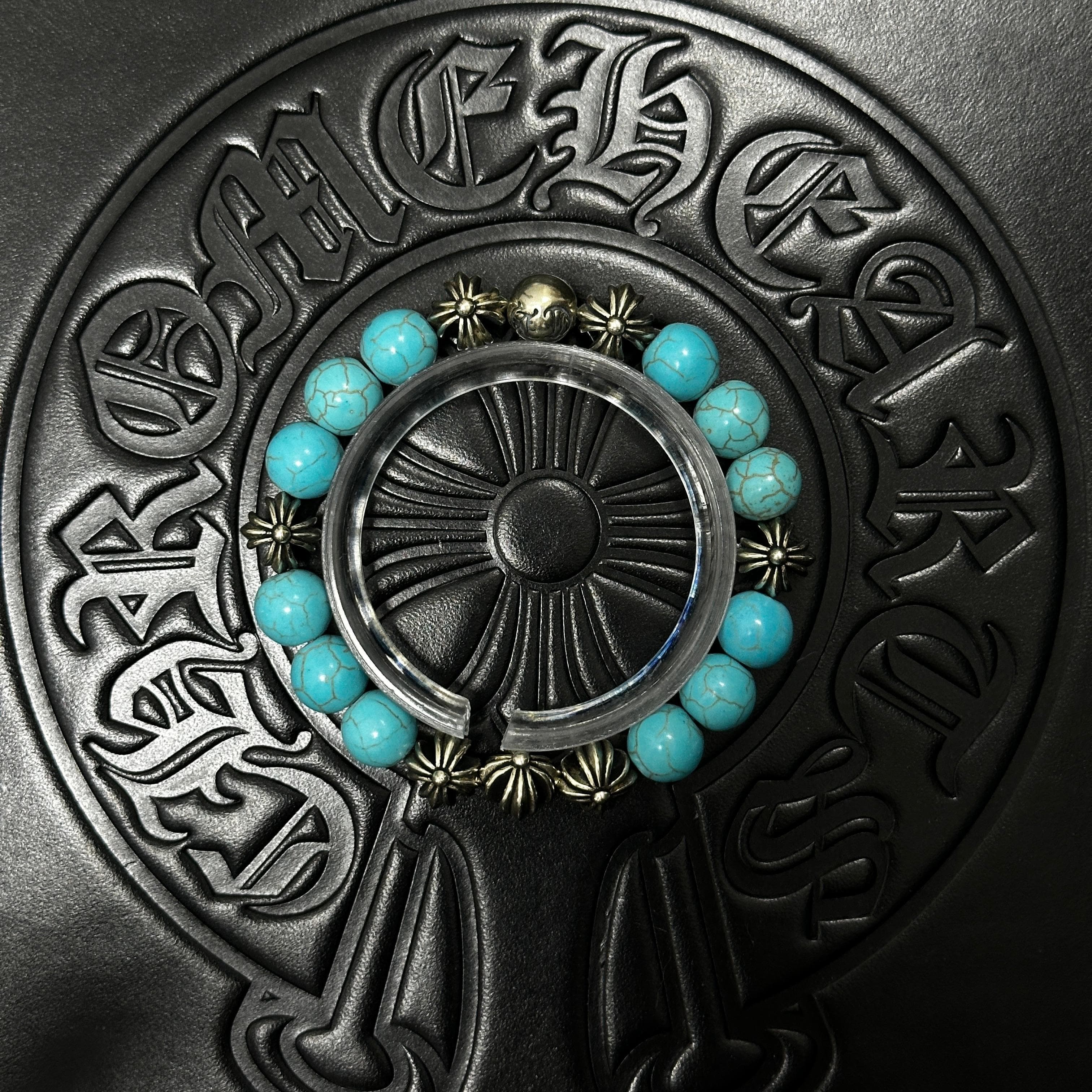 Blue Beaded Bracelet — Chrome Hearts jewelry