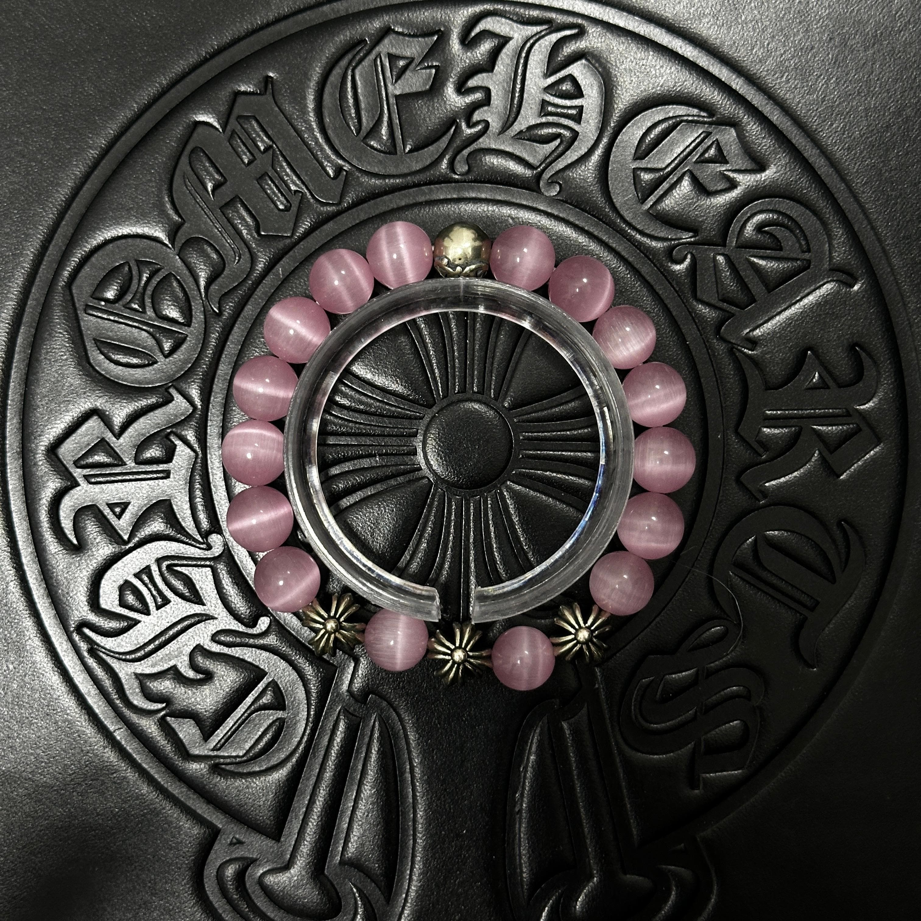 Pink Beaded Bracelet — Chrome Hearts jewelry