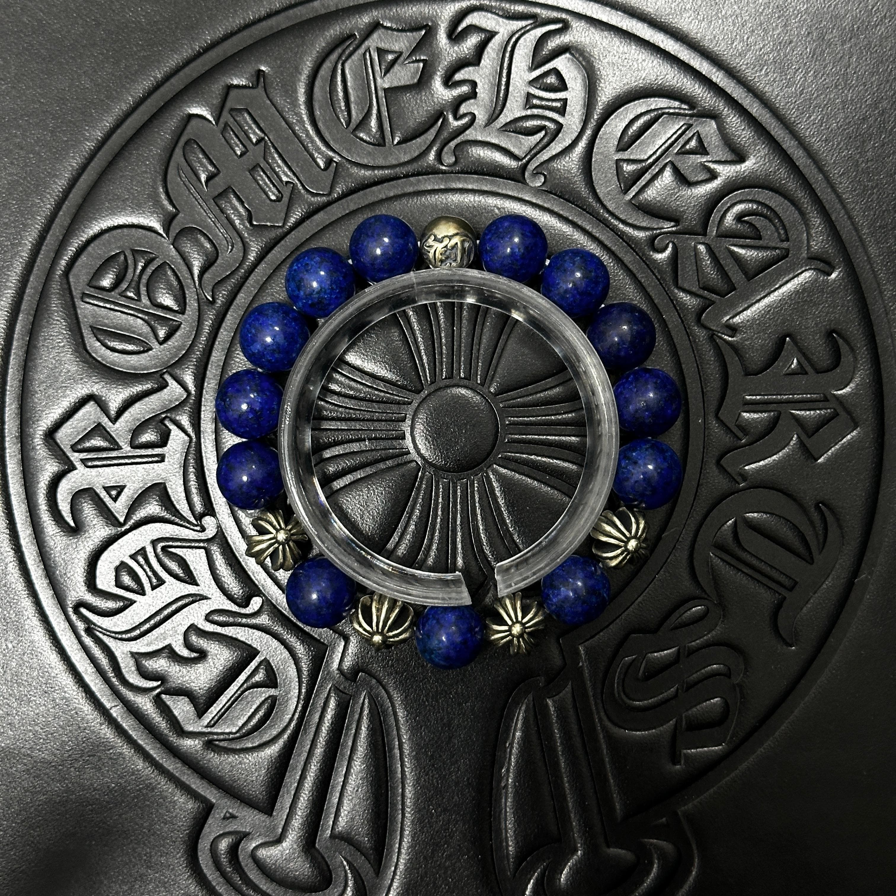 Blue Beaded Bracelet — Chrome Hearts jewelry