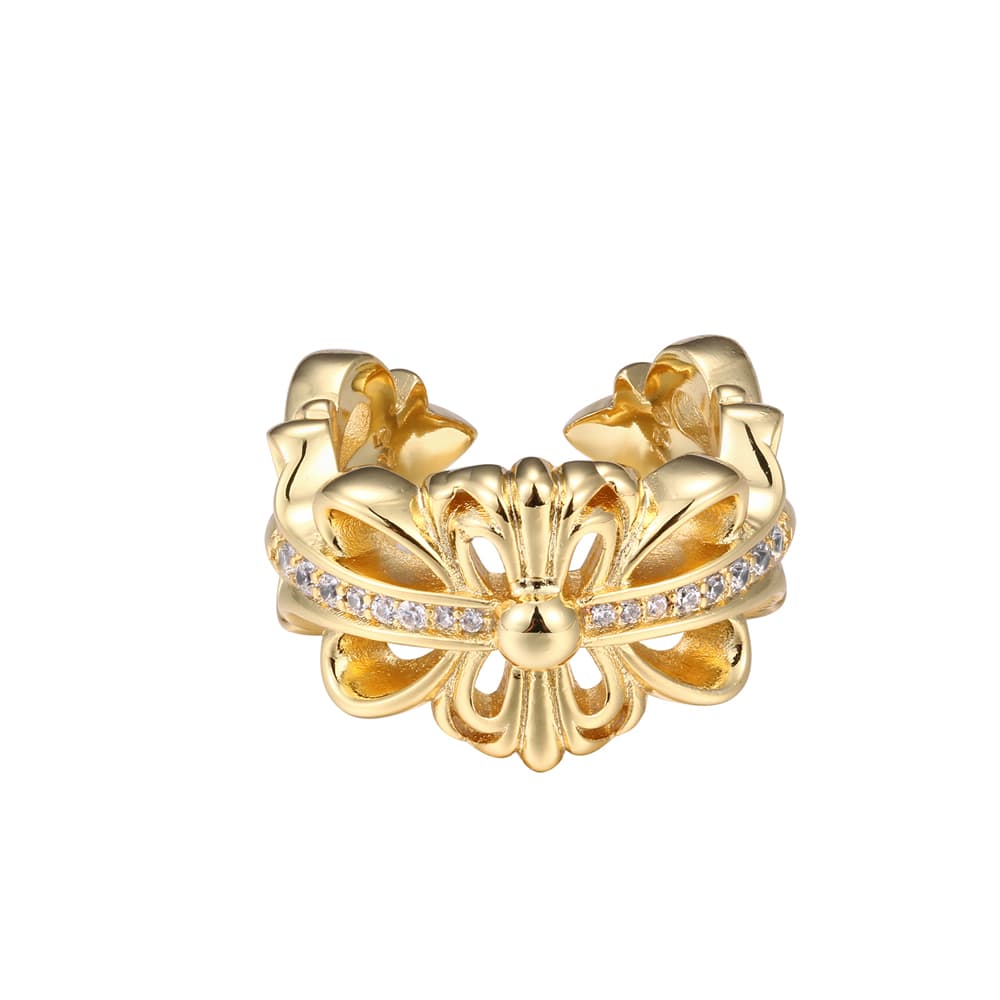 Floral Cross Ring — Chrome Hearts jewelry
