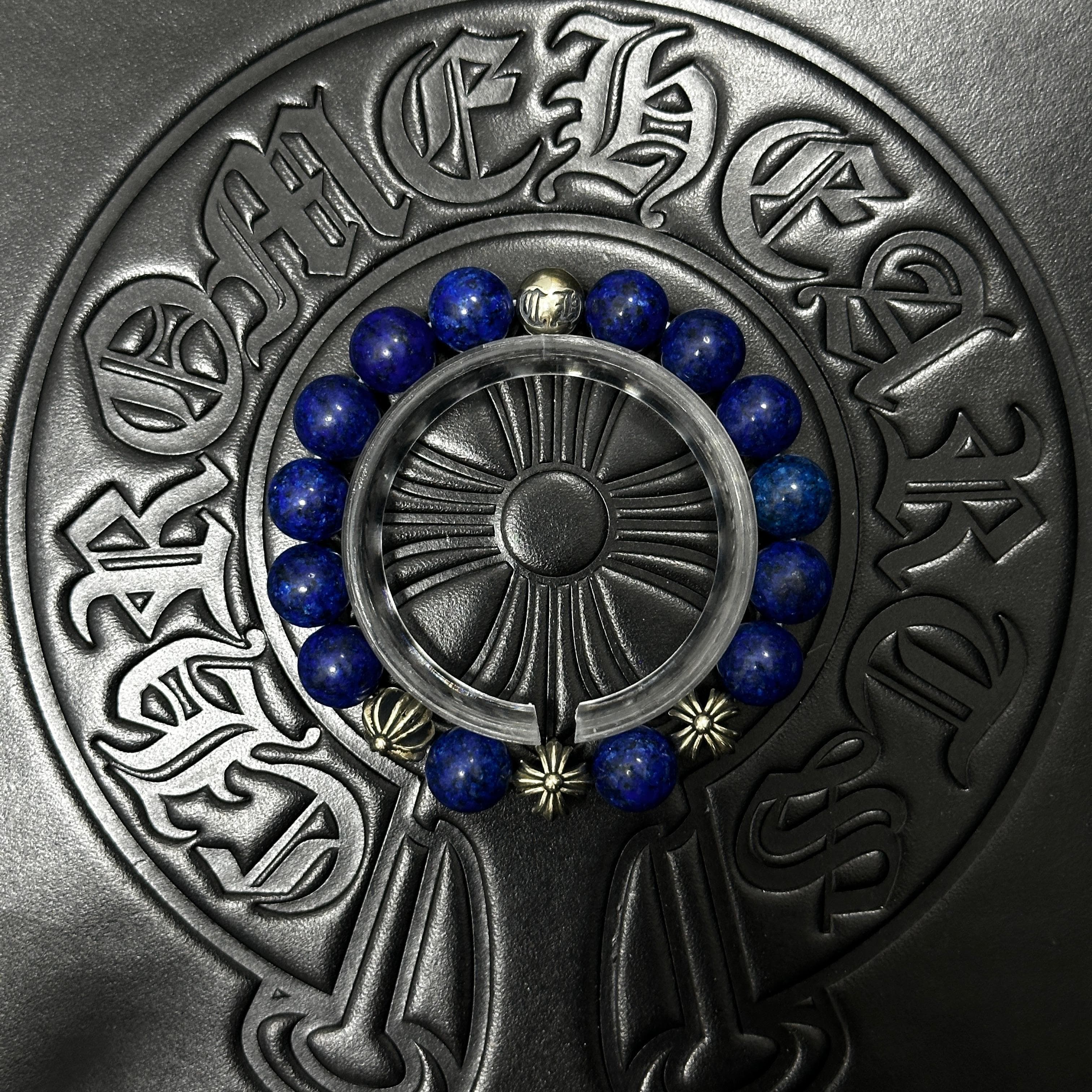 Blue Beaded Bracelet — Chrome Hearts jewelry