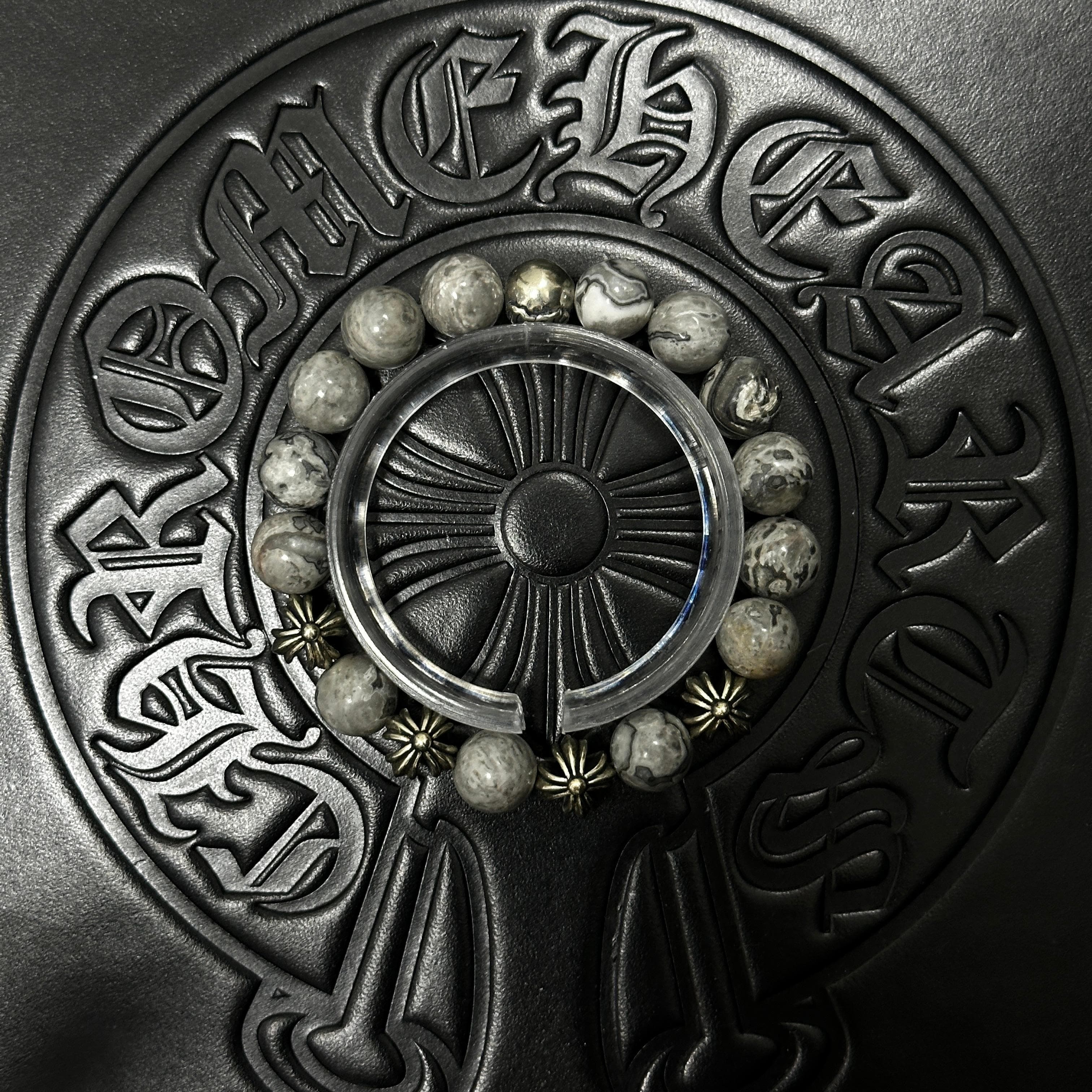 Patterned Beaded Bracelet — Chrome Hearts jewelry