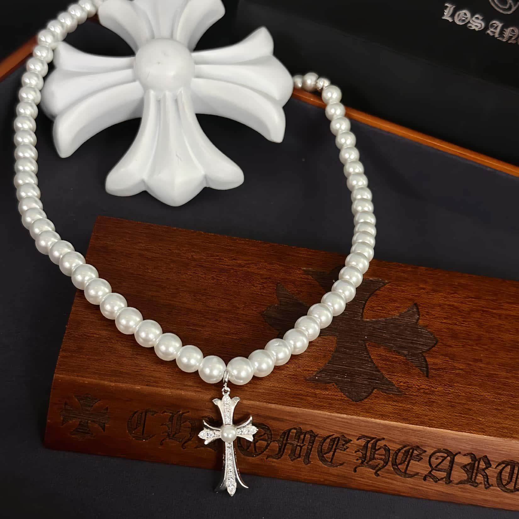 Pearl-Style Necklace — Chrome Hearts jewelry
