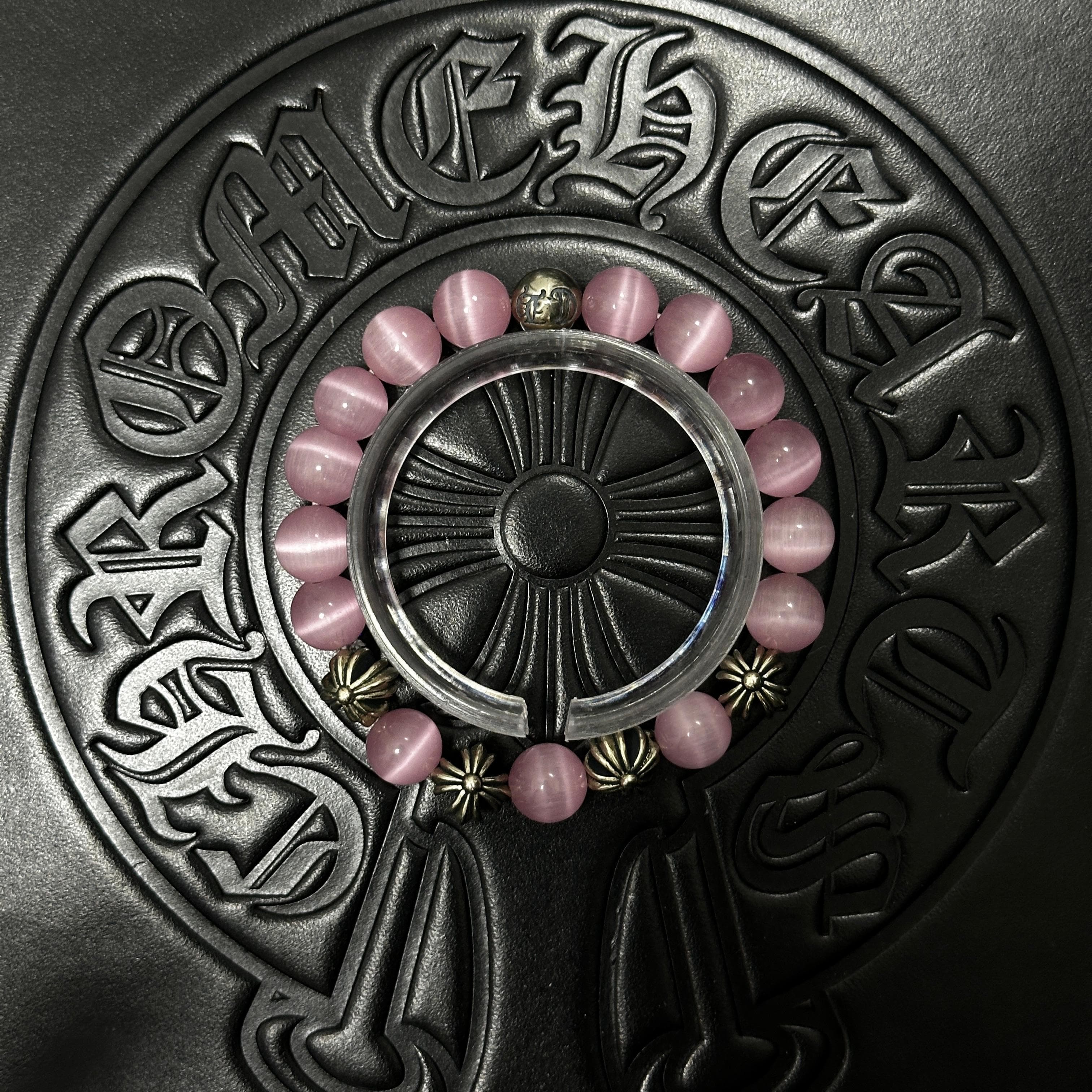 Pink Beaded Bracelet — Chrome Hearts jewelry