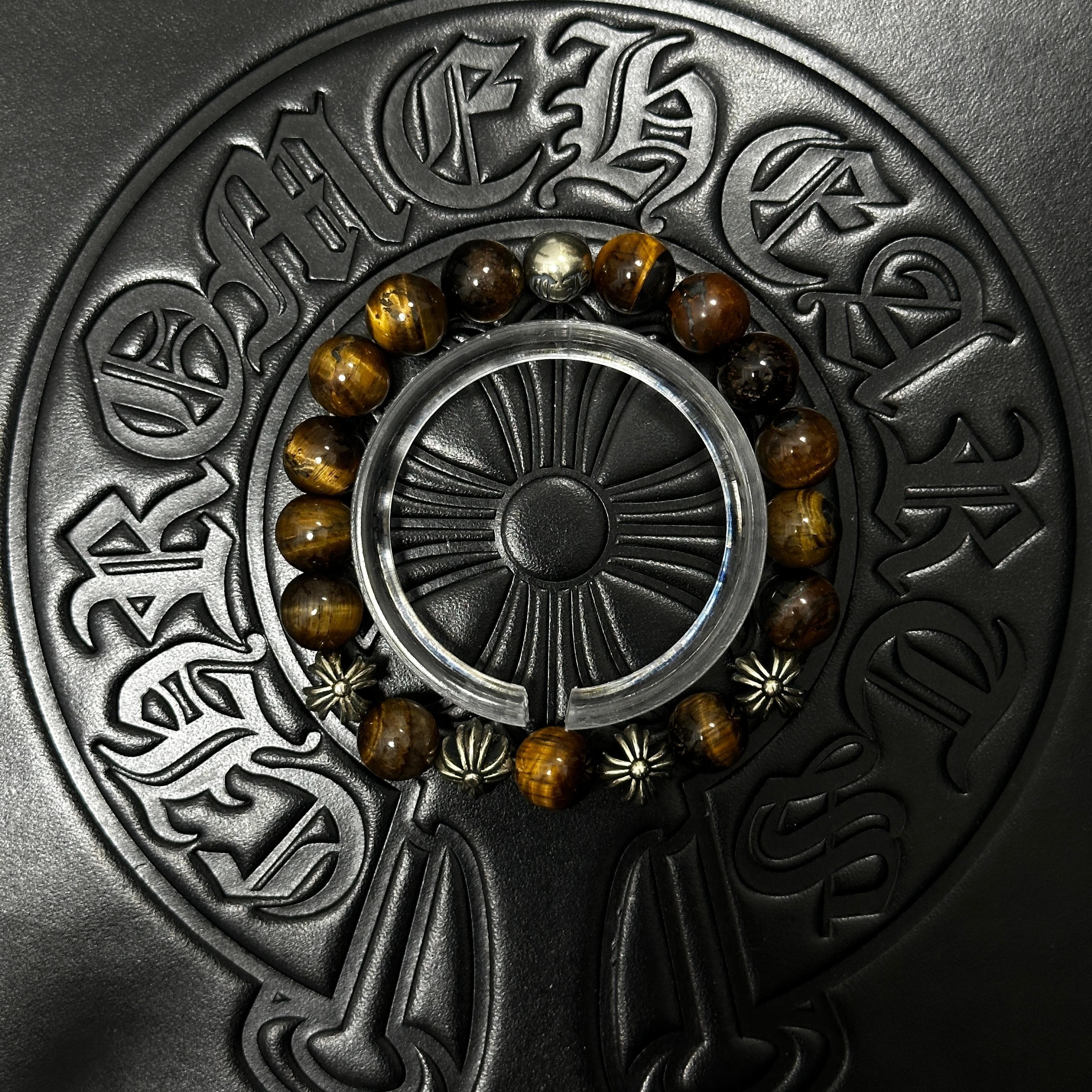 Brown Beaded Bracelet — Chrome Hearts jewelry