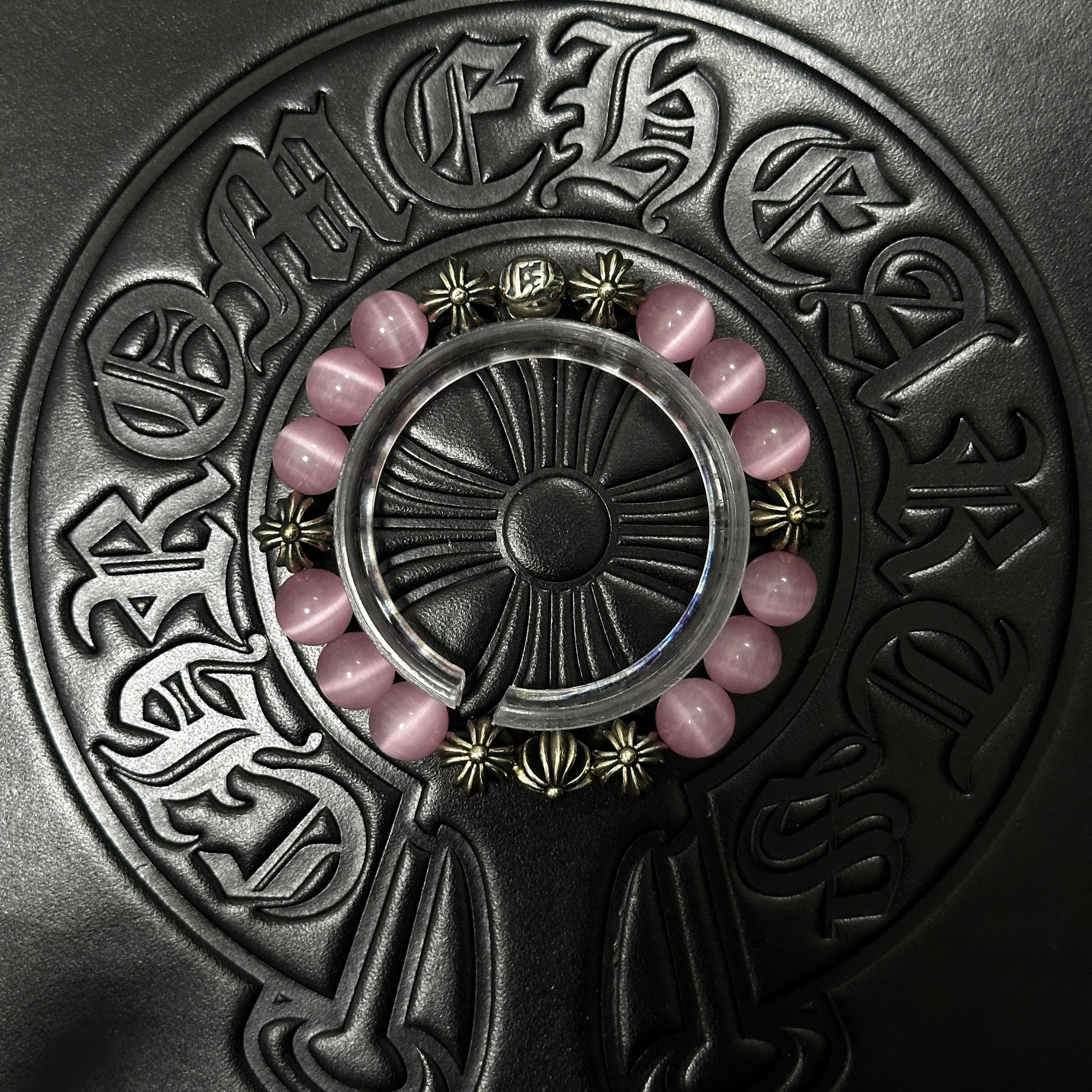 Pink Beaded Bracelet — Chrome Hearts jewelry