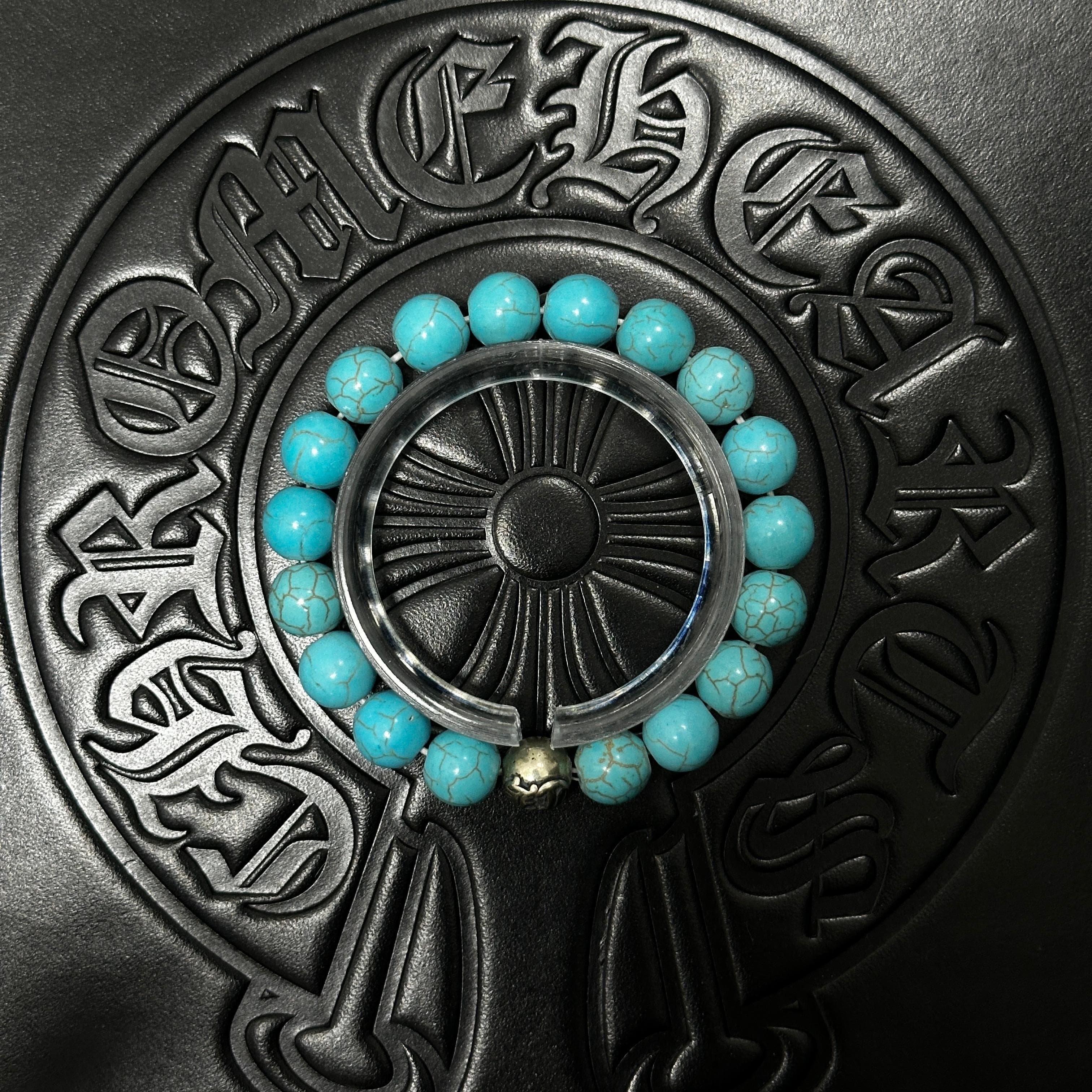Blue Beaded Bracelet — Chrome Hearts jewelry