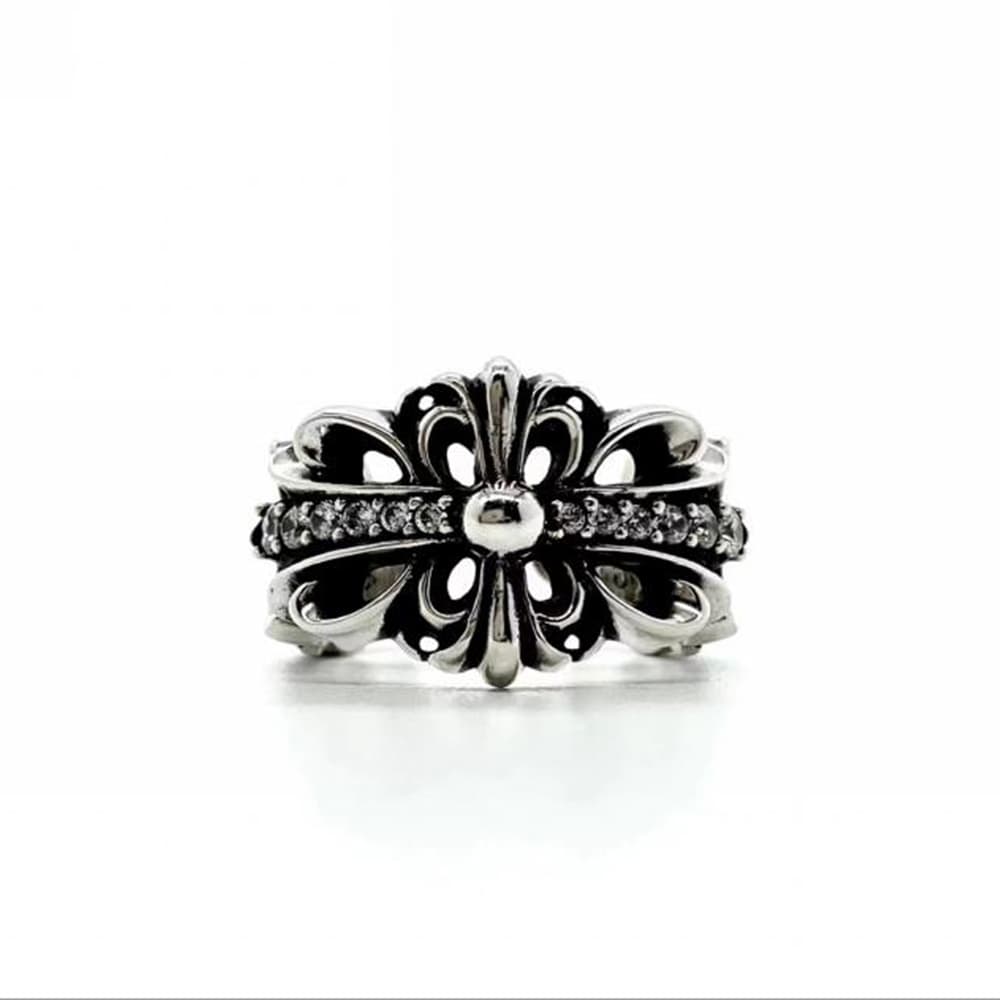 Floral Cross Ring — Chrome Hearts jewelry