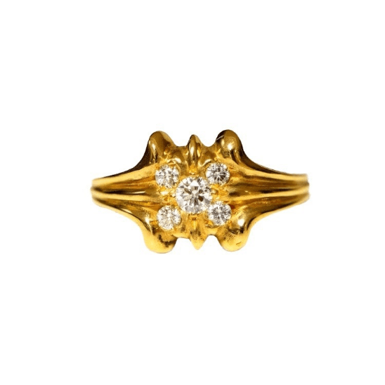 Embellished Crown Ring — Chrome Hearts jewelry