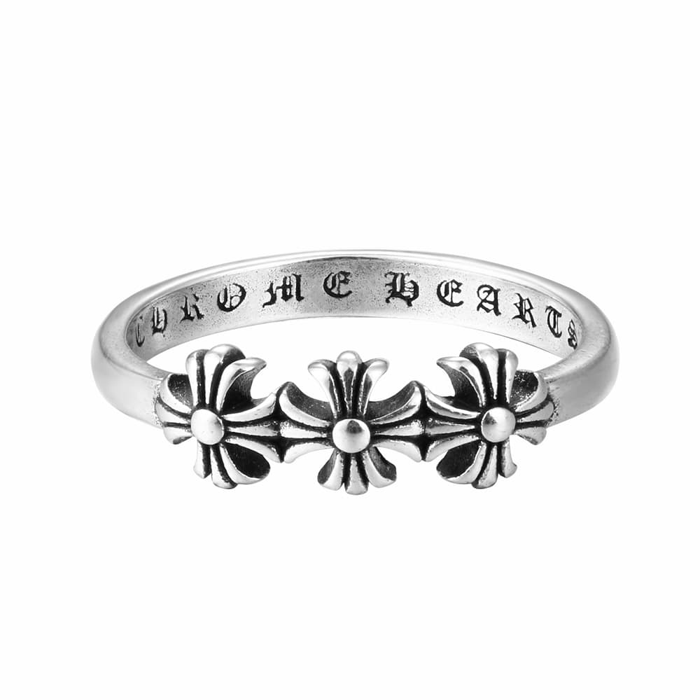 Triple Floral Ring — Chrome Hearts jewelry