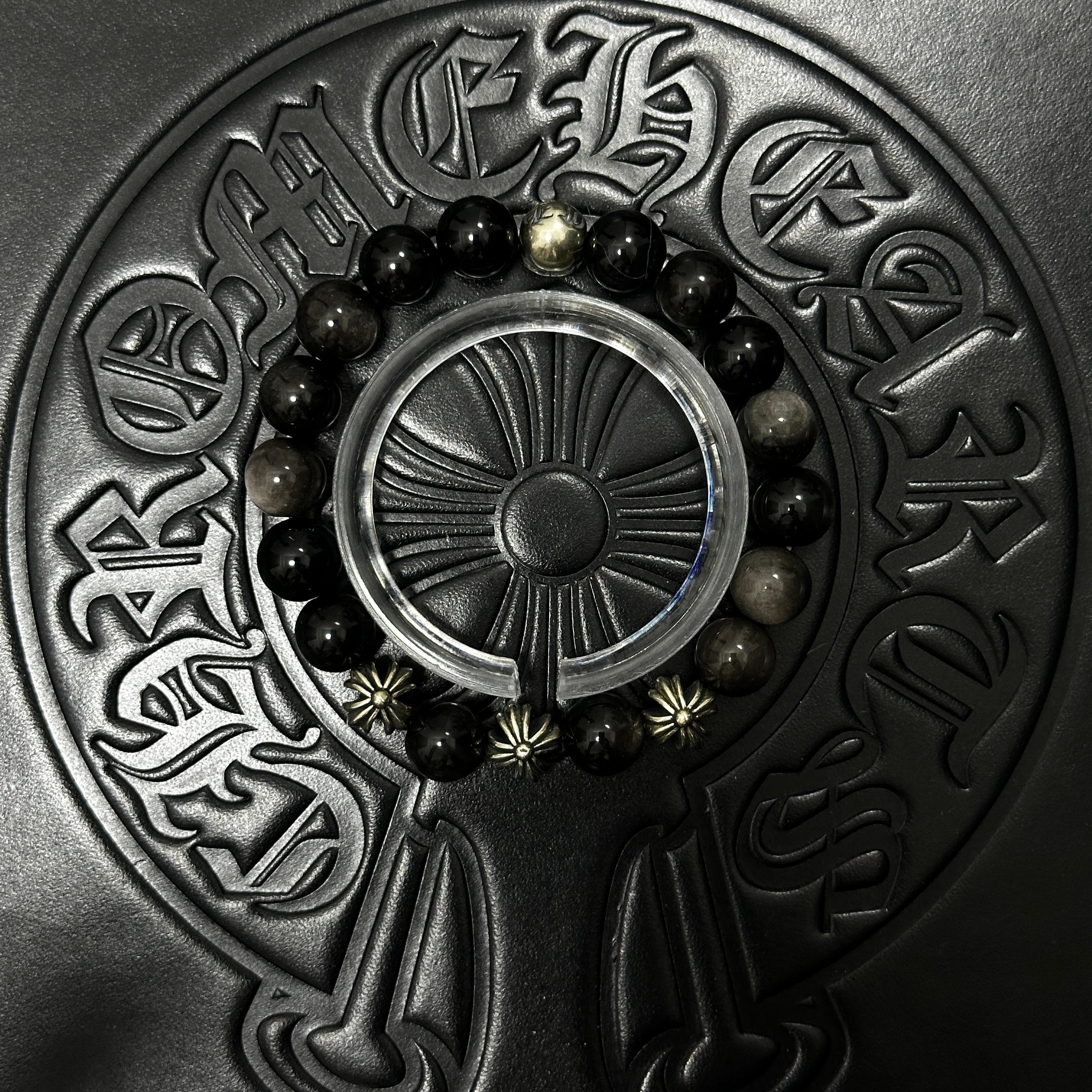 Dark Beaded Bracelet — Chrome Hearts jewelry