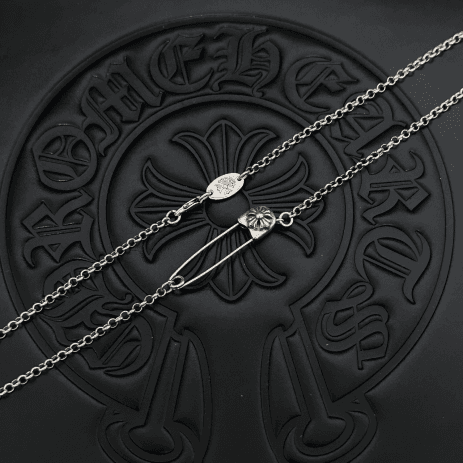 Safety Pin Chain Necklace — Chrome Hearts jewelry