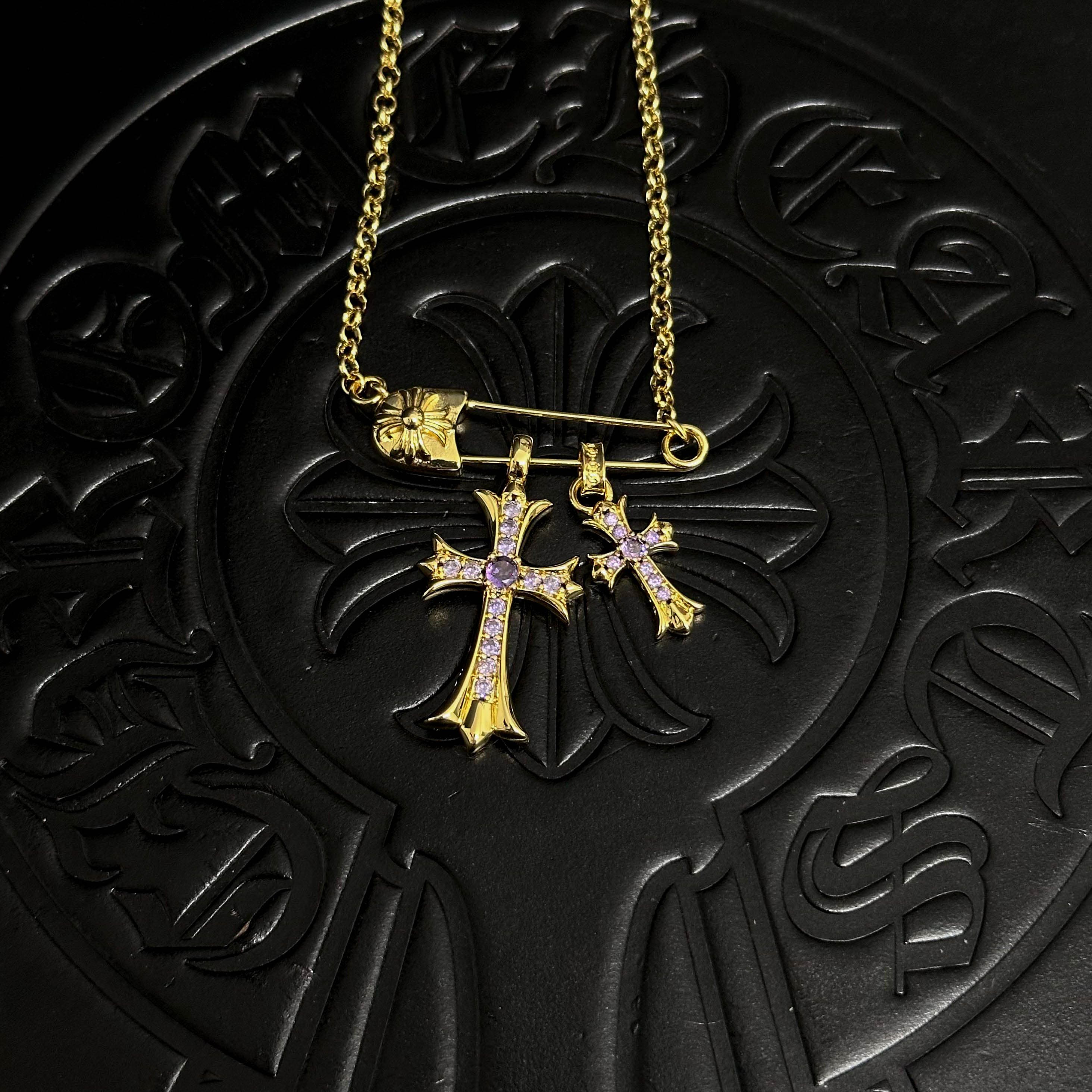 Safety Pin Necklace — Chrome Hearts jewelry
