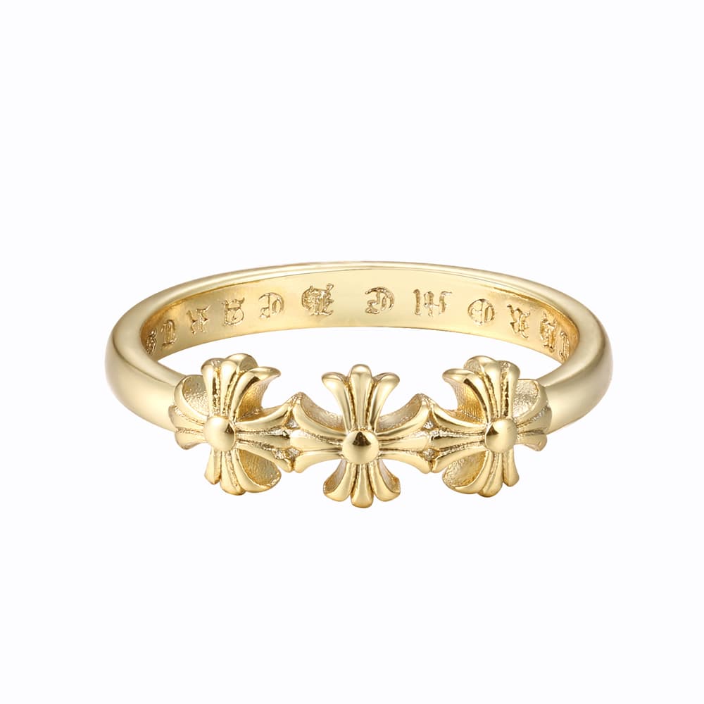 Triple Floral Ring — Chrome Hearts jewelry
