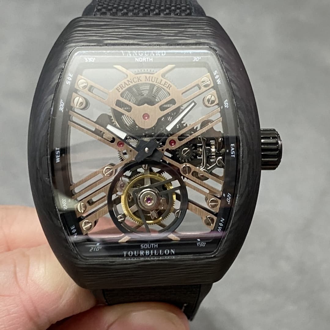 Franck Muller Vanguard Seven Days V 45 S6 SQT NR BR (5N) TT SK BLK — view 1