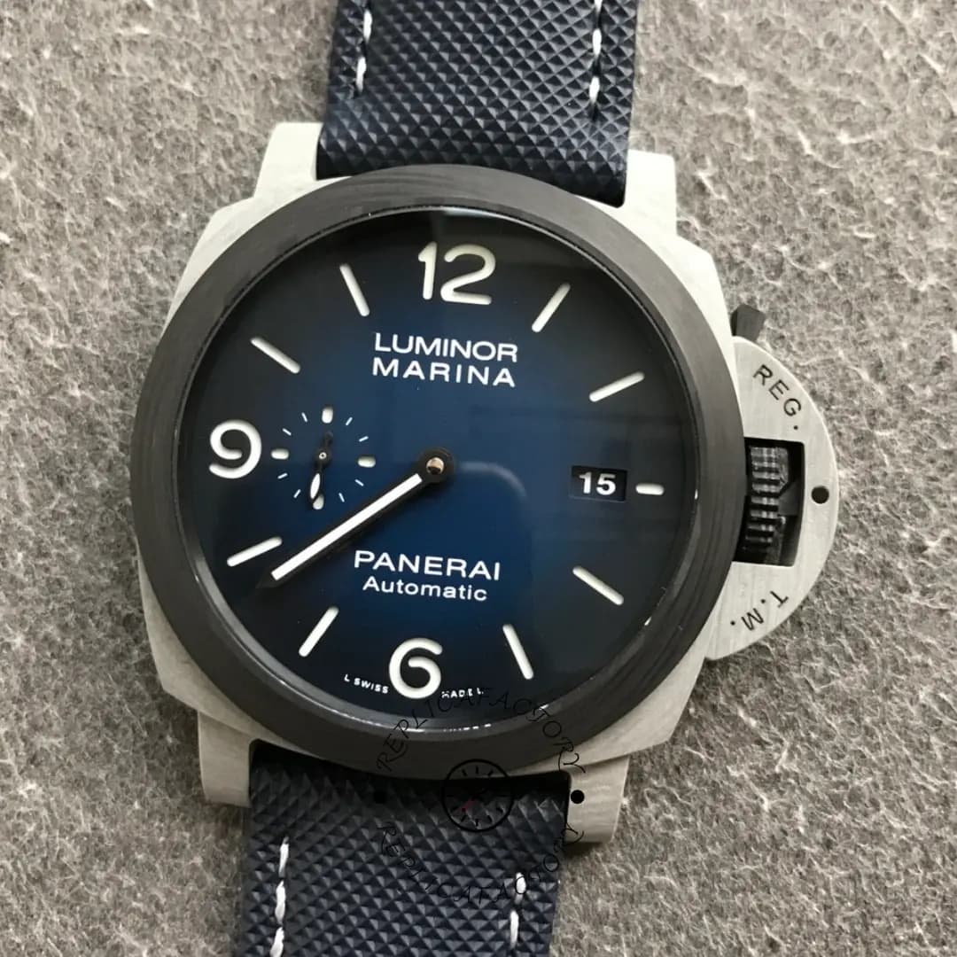 Panerai Luminor Marina Fibratech Volcano PAM01663 1:1 Clone Blue Dial 44mm — view 1