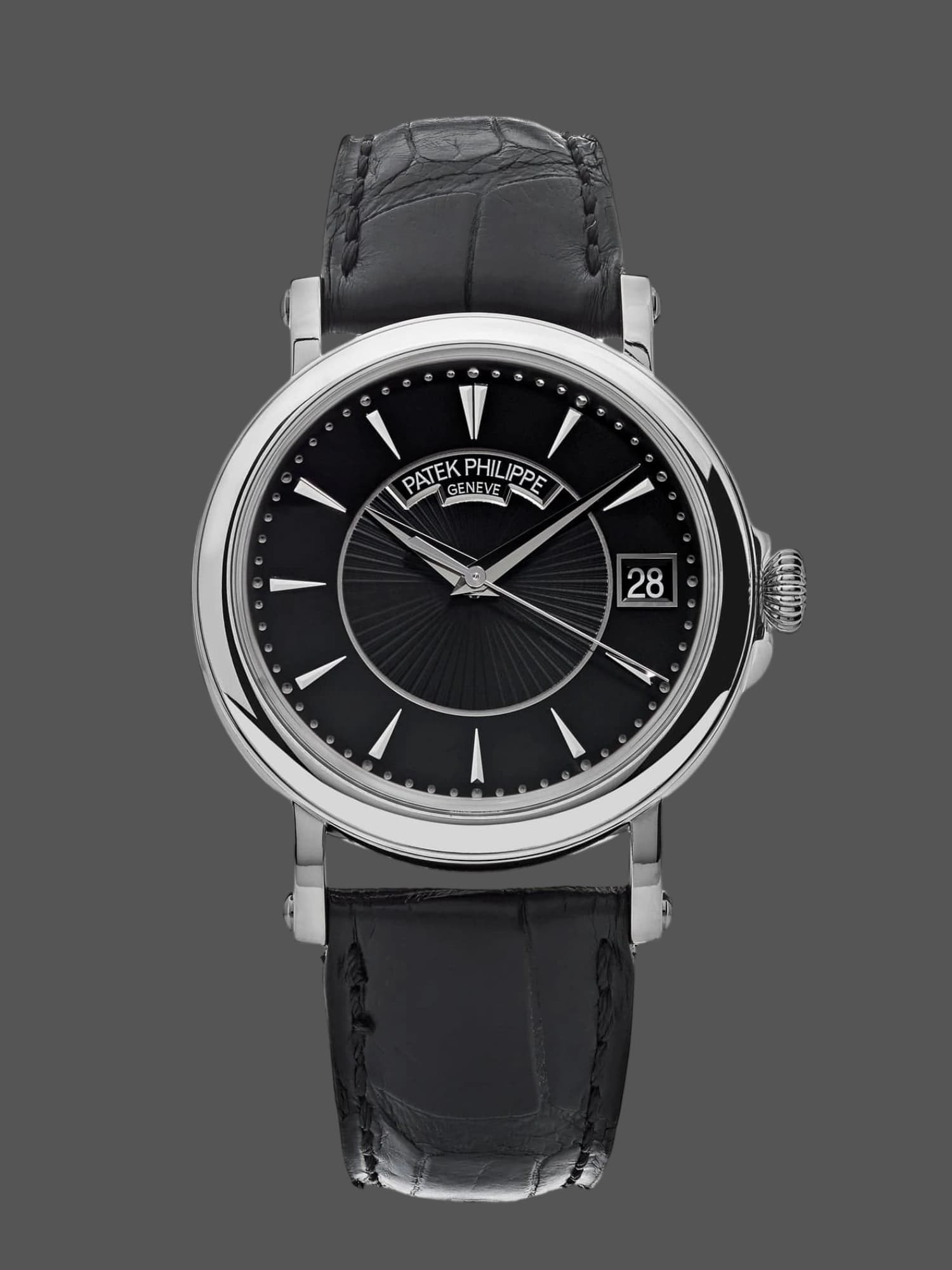 Patek Philippe Calatrava 5153G-001 Date Black Dial 38mm — view 1