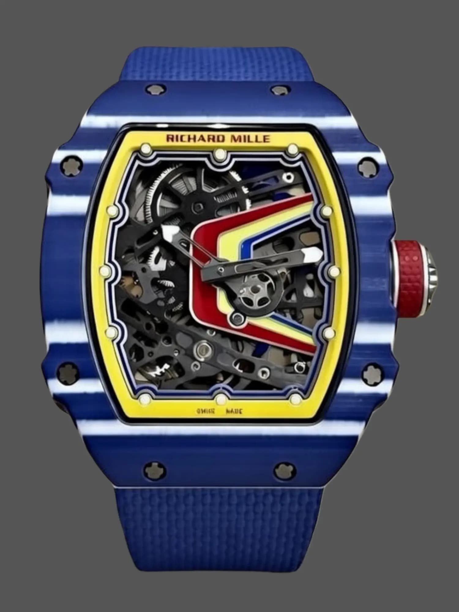 Super Clone Richard Mille RM 67-02 Fernando Alonso Azul — view 1