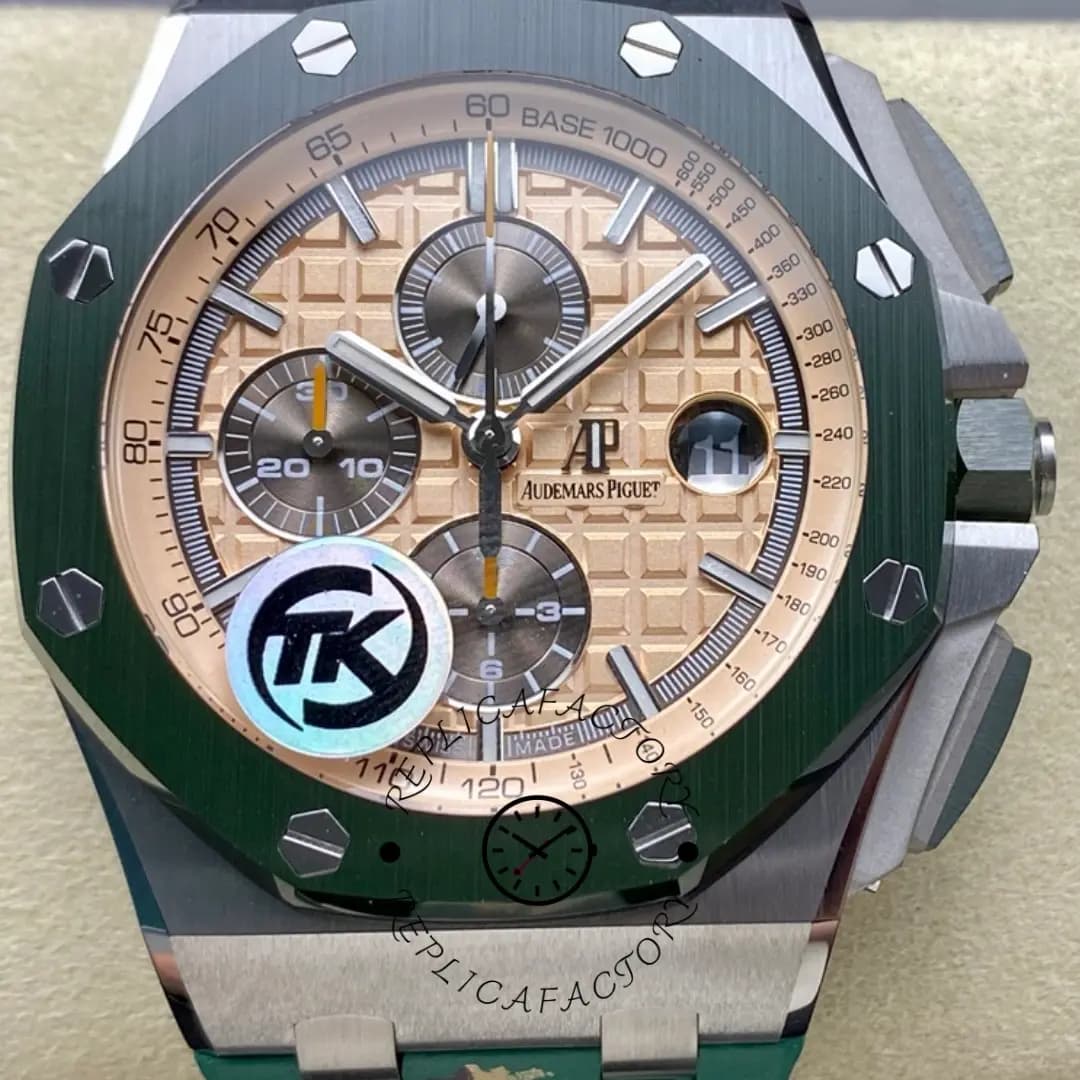 Replica AP Royal Oak Offshore Chronograph 44mm 26400SO.OO.A054CA.01 Beige Dial — view 1