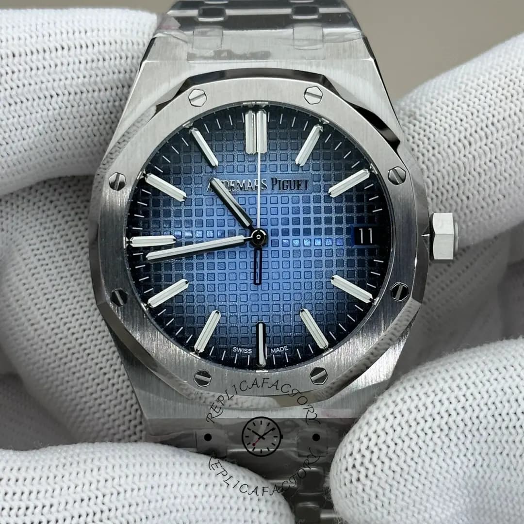 1:1 Clone AP Royal Oak Selfwinding 41 Smoked Blue Dial 15510BC.OO.1320BC.02 — view 1