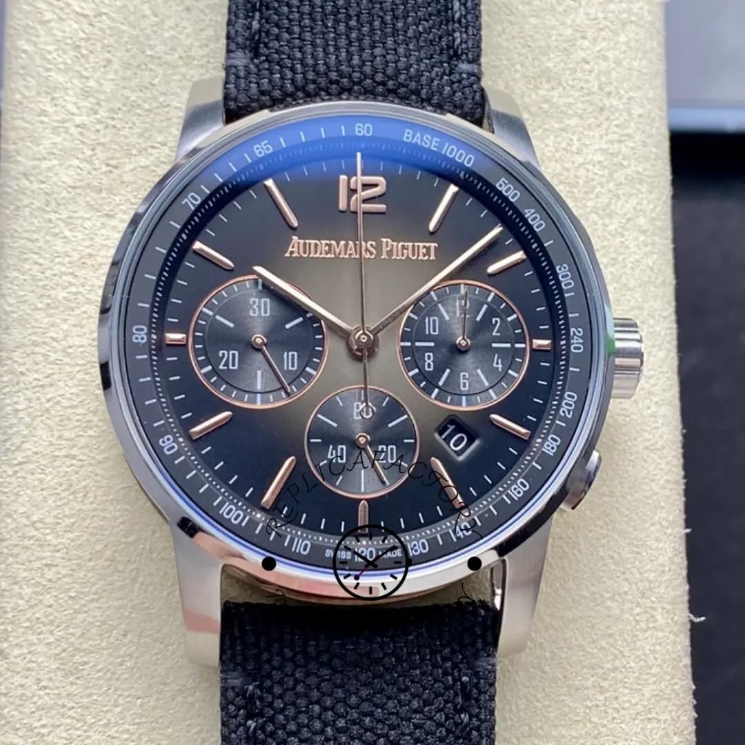 Code 11.59 AP Selfwinding 1:1 Clone 26393CR.OO.A002KB.01 Smoked Lacquered Gray Dial — view 1