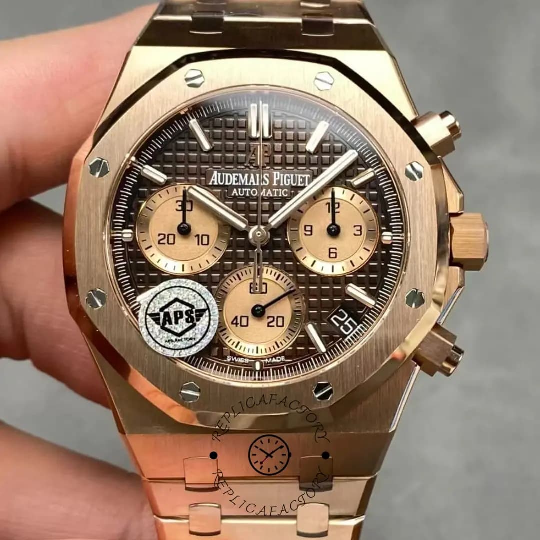 AP Royal Oak Chronograph Rose Gold 41mm 26239OR.OO.1220OR.02 Replica — view 1