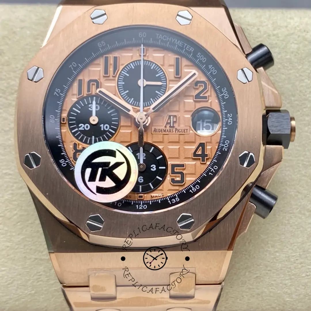1:1 Clone AP Royal Oak Offshore 26470OR.OO.1000OR.01 Chronograph Rose Gold 42mm — view 1