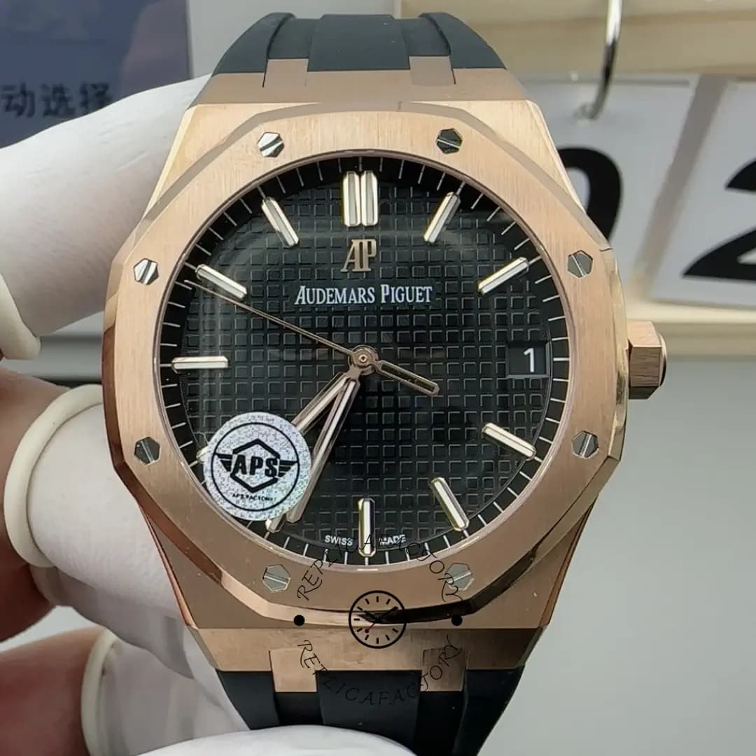 AP Royal Oak 41 Rubber Strap 15500OR.OO.D002CR.01 Replica Automatic 4302 — view 1