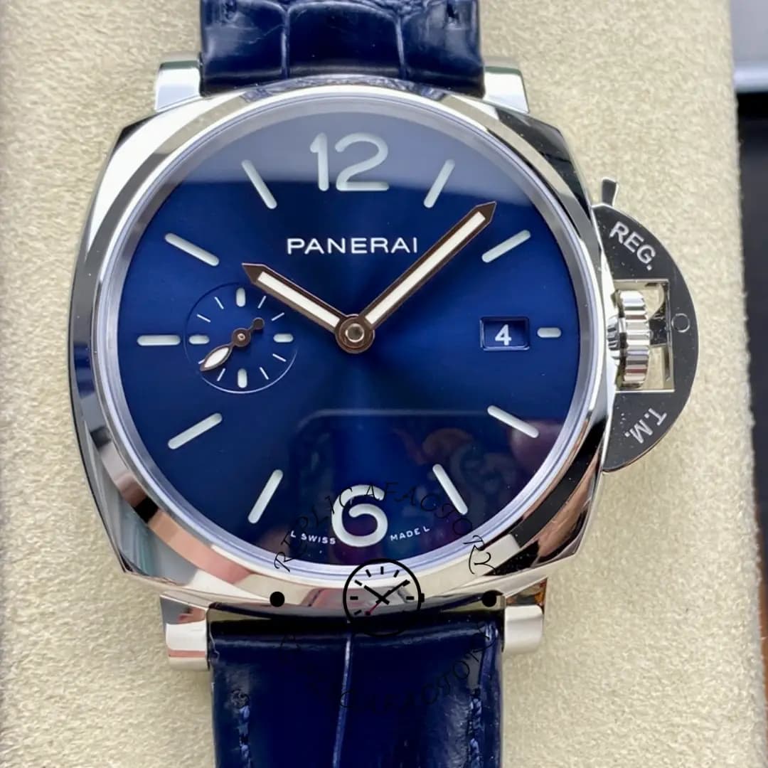 Panerai Luminor Due 904L Stainless Steel Blue Dial 42MM PAM01274 1:1 Clone — view 1