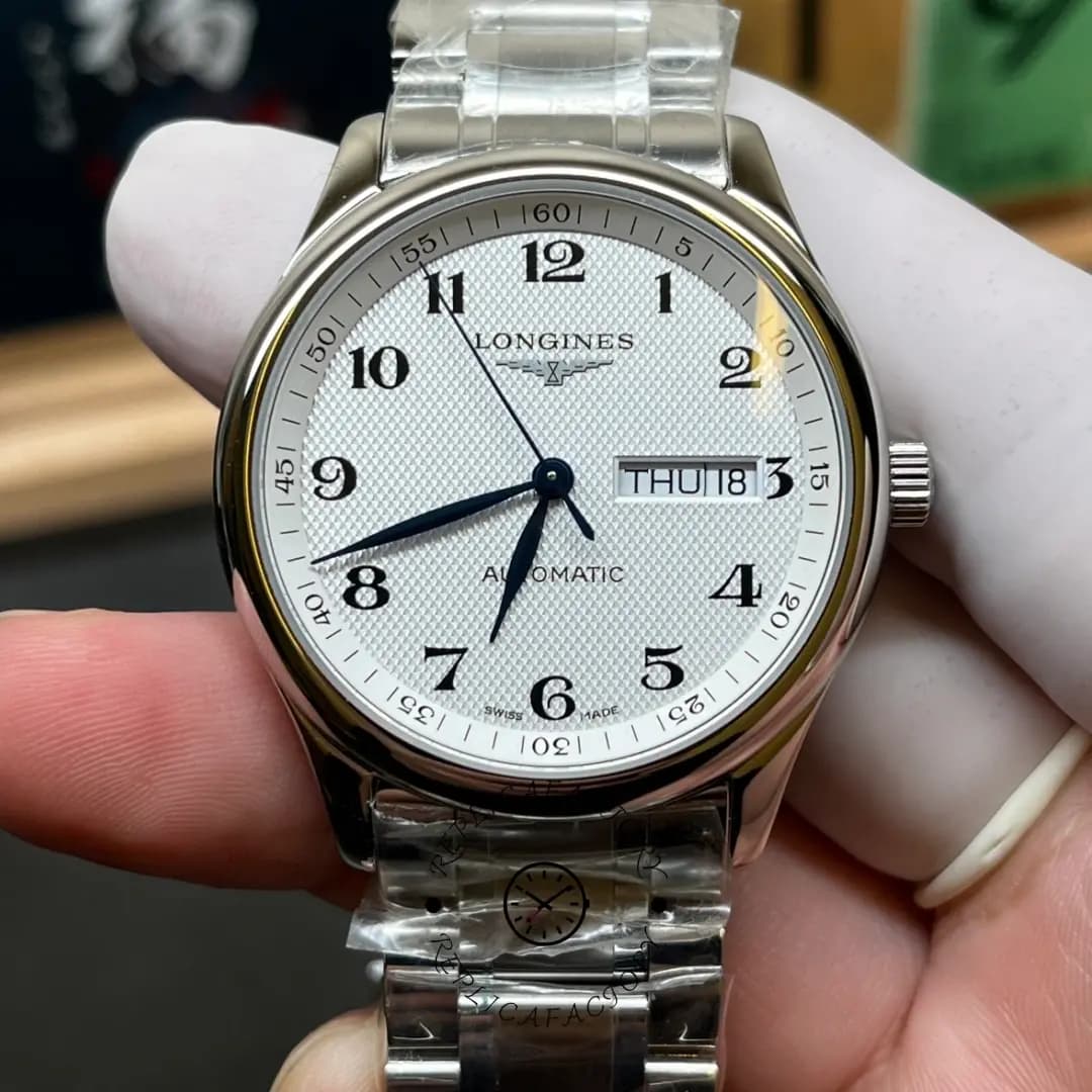 Longines Master 1:1 Clone L2.755.4.78.6 38.5mm Silver Dial Stainless Steel Watch — view 1