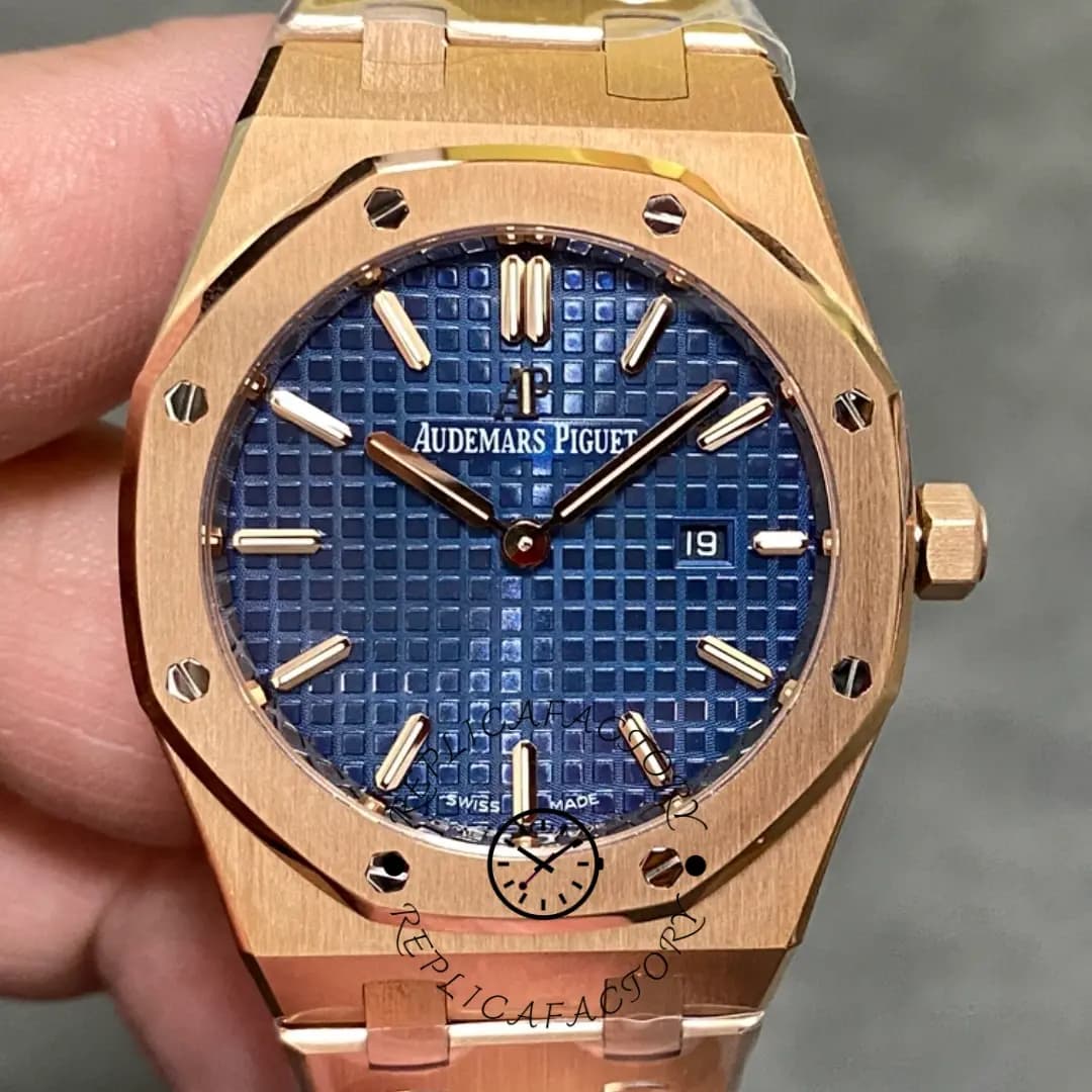 Replica AP Royal Oak 41 Automatic Blue Dial 15500OR.OO.1220OR.01 — view 1