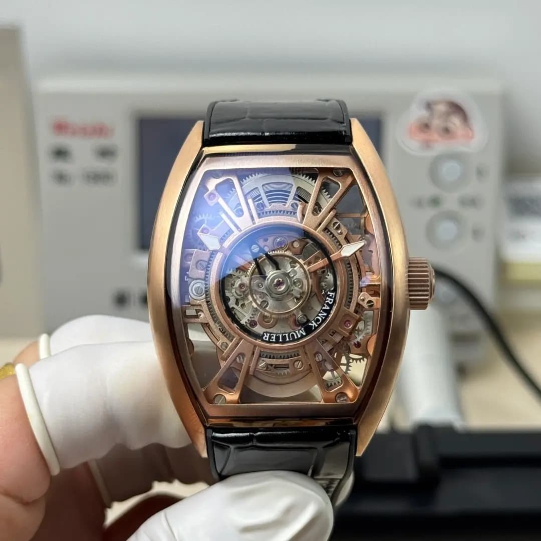 Franck Muller V45 CX Tourbillon 1:1 Clone Skeleton Watch — view 1