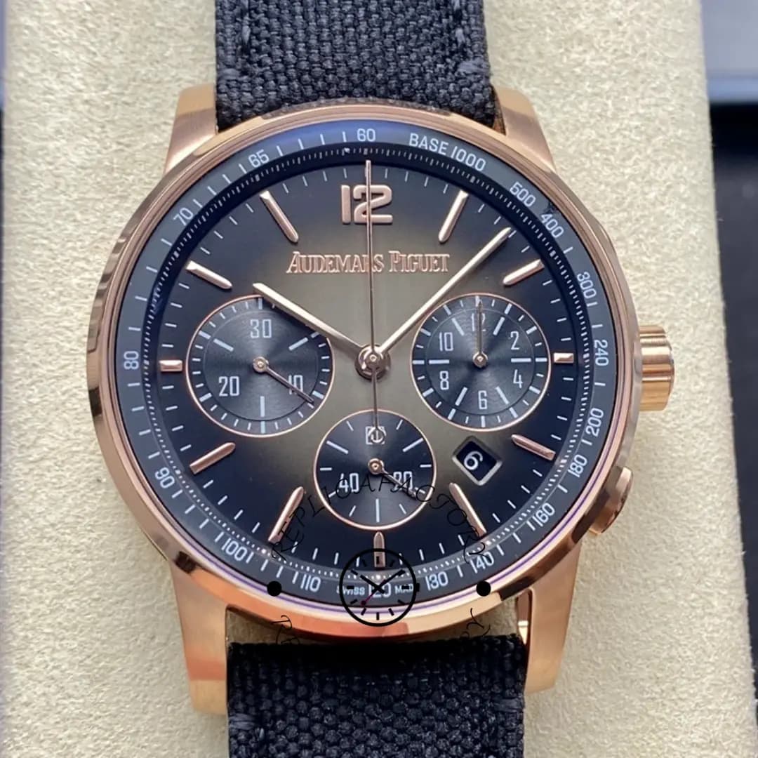 AP 26393NR.OO.A002KB.01 CODE 11.59 Chronograph Smoked Gray 1:1 Clone — view 1