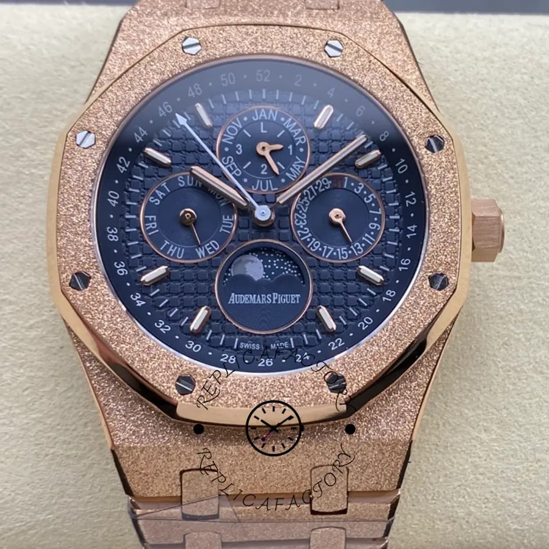 AP Royal Oak 26574OR.OO.1220OR.03 Perpetual Calendar 1:1 Clone 41 Blue Dial — view 1