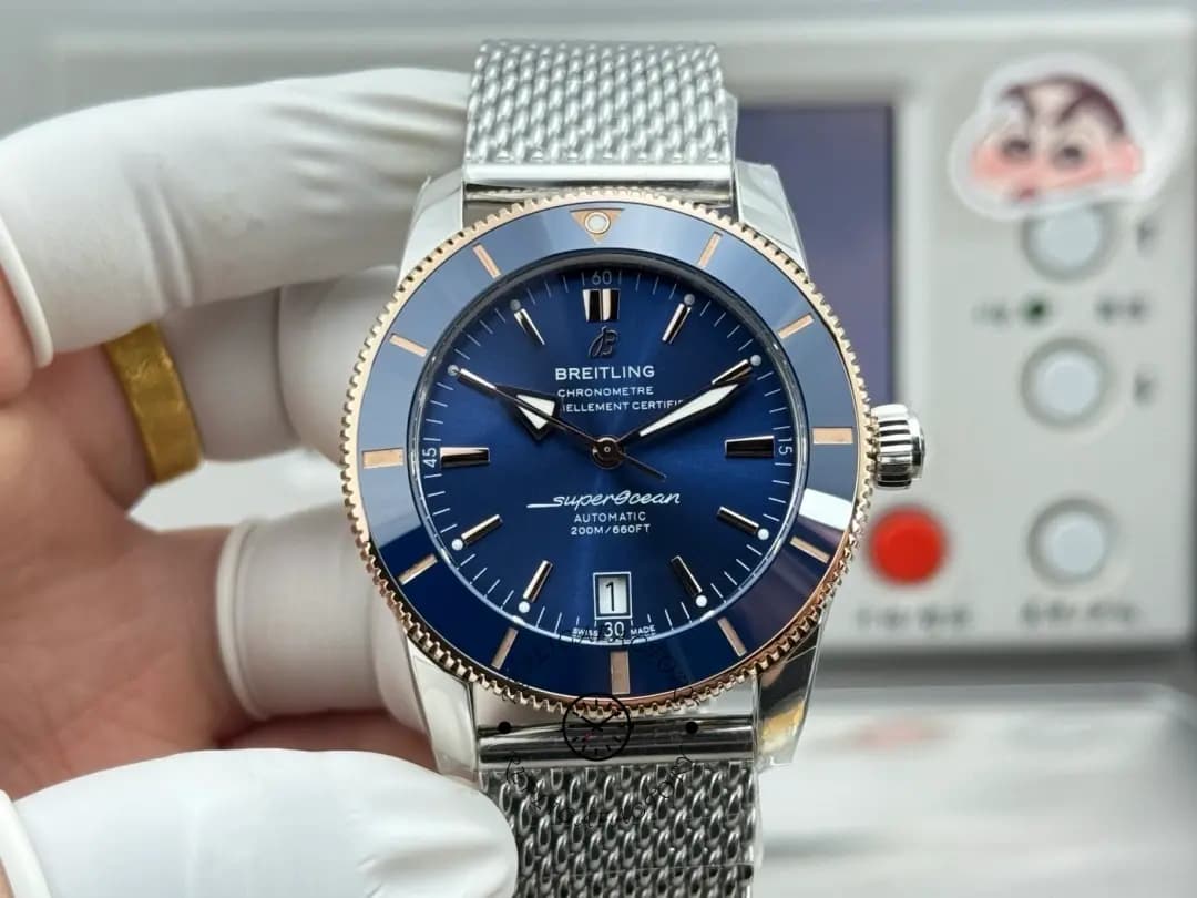 1:1 Clone Breitling Superocean Heritage UB2010161C1A1 Rose Gold 42 Men's Watch — view 1