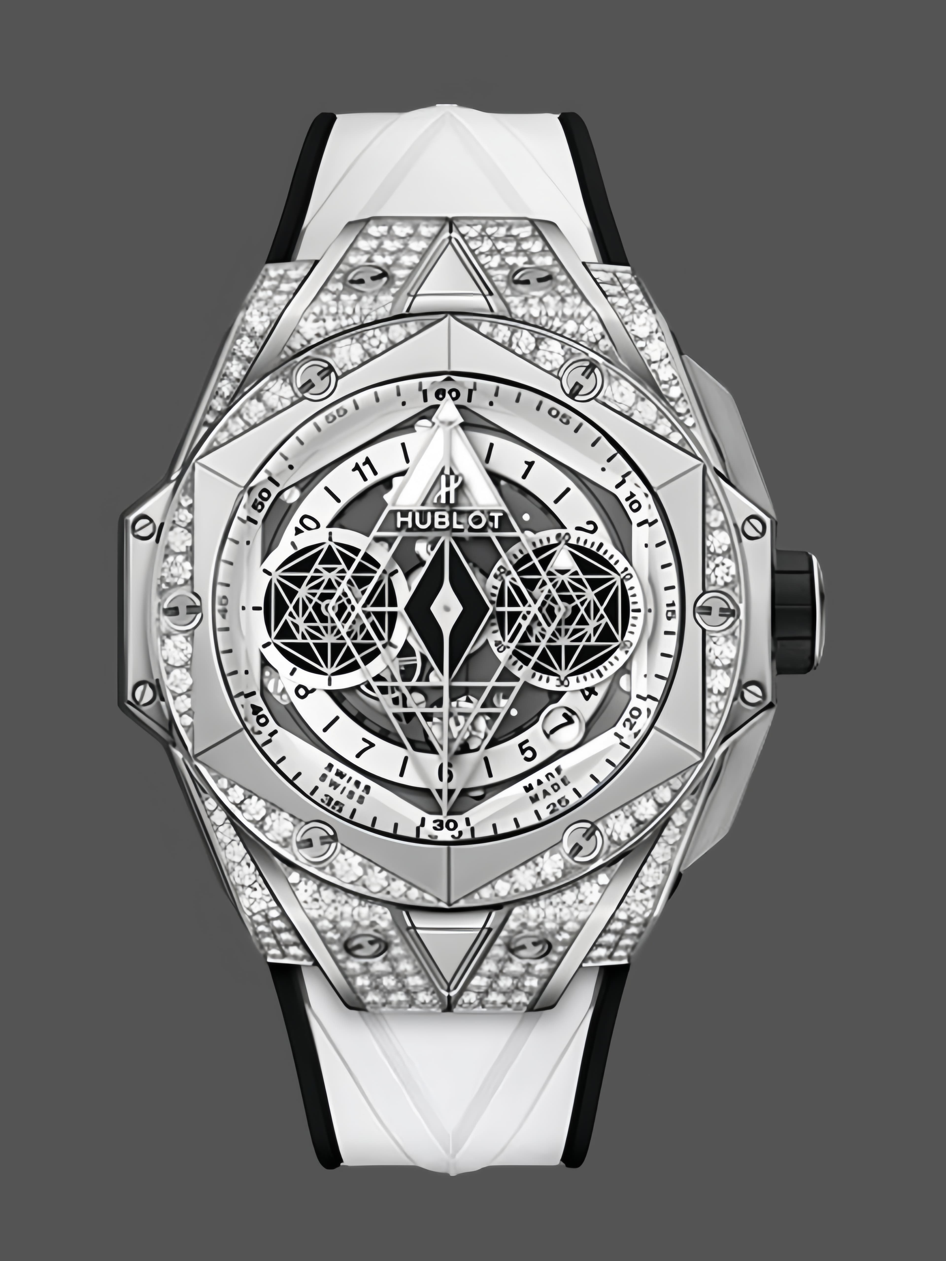 418.NX.2001.RX.1604.MXM20 Hublot Big Bang Partnerships Sang Bleu II Titanium Diamond — view 1