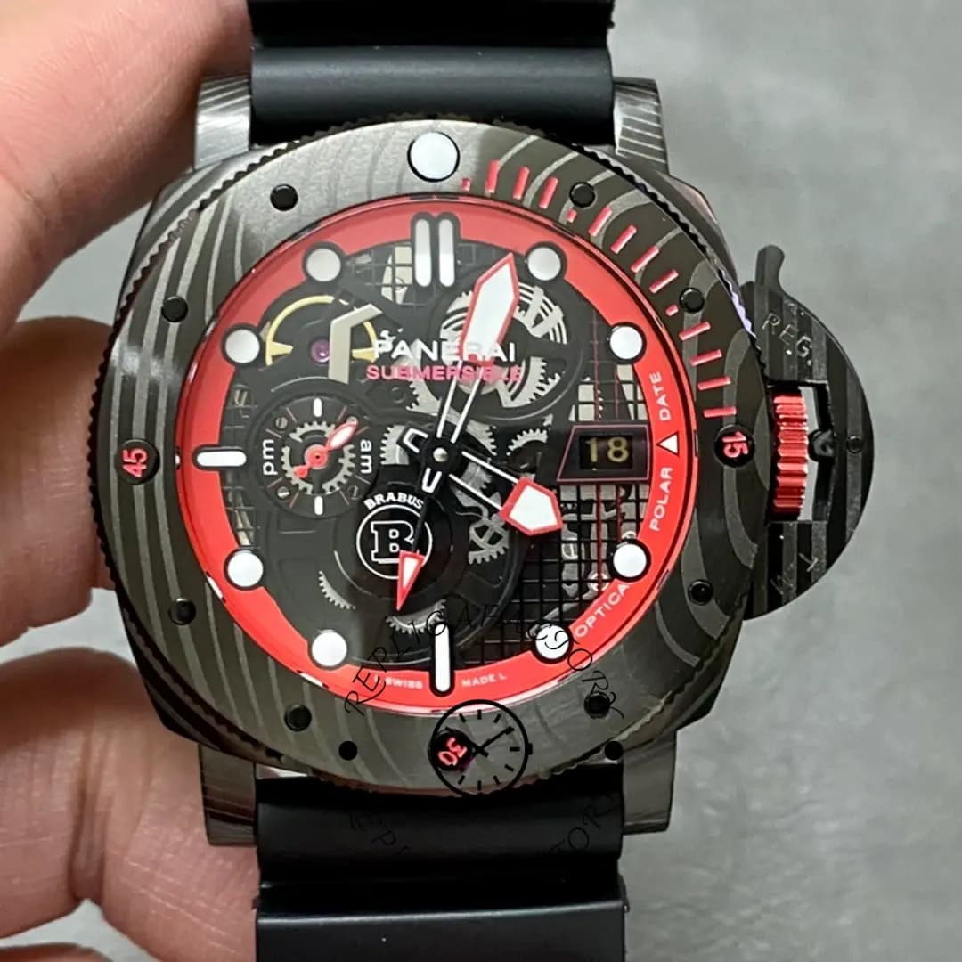 Panerai PAM01285 Replica Submersible S Brabus Experience 47mm Skeleton dial — view 1