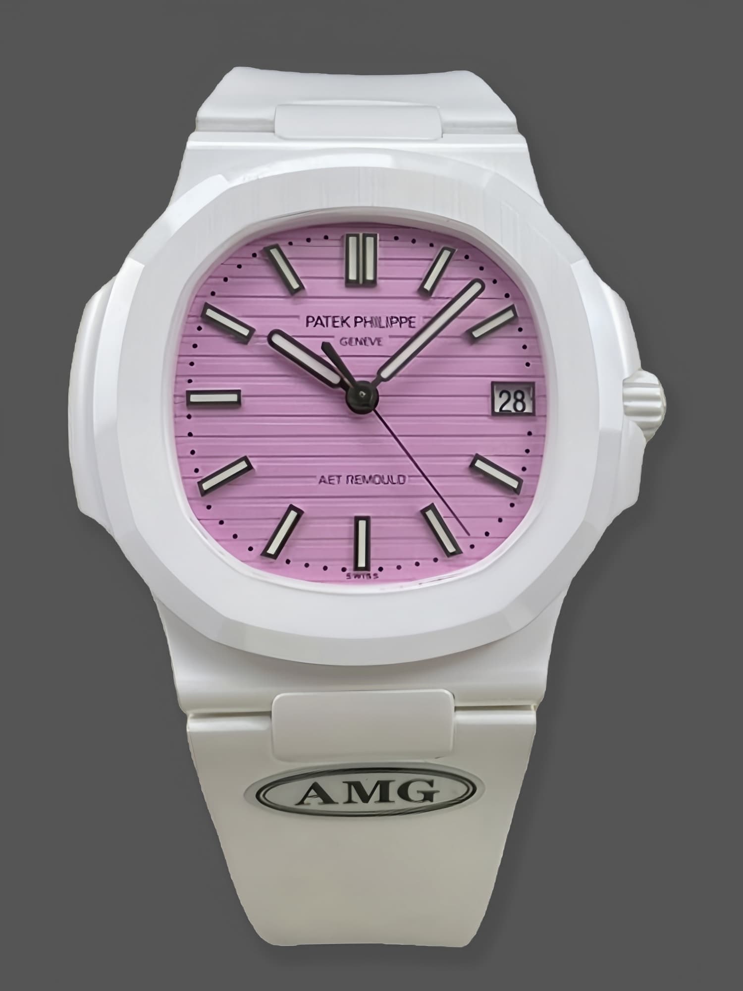 Patek Philippe Nautilus Pink Dial 5711 40MM Watch — view 1