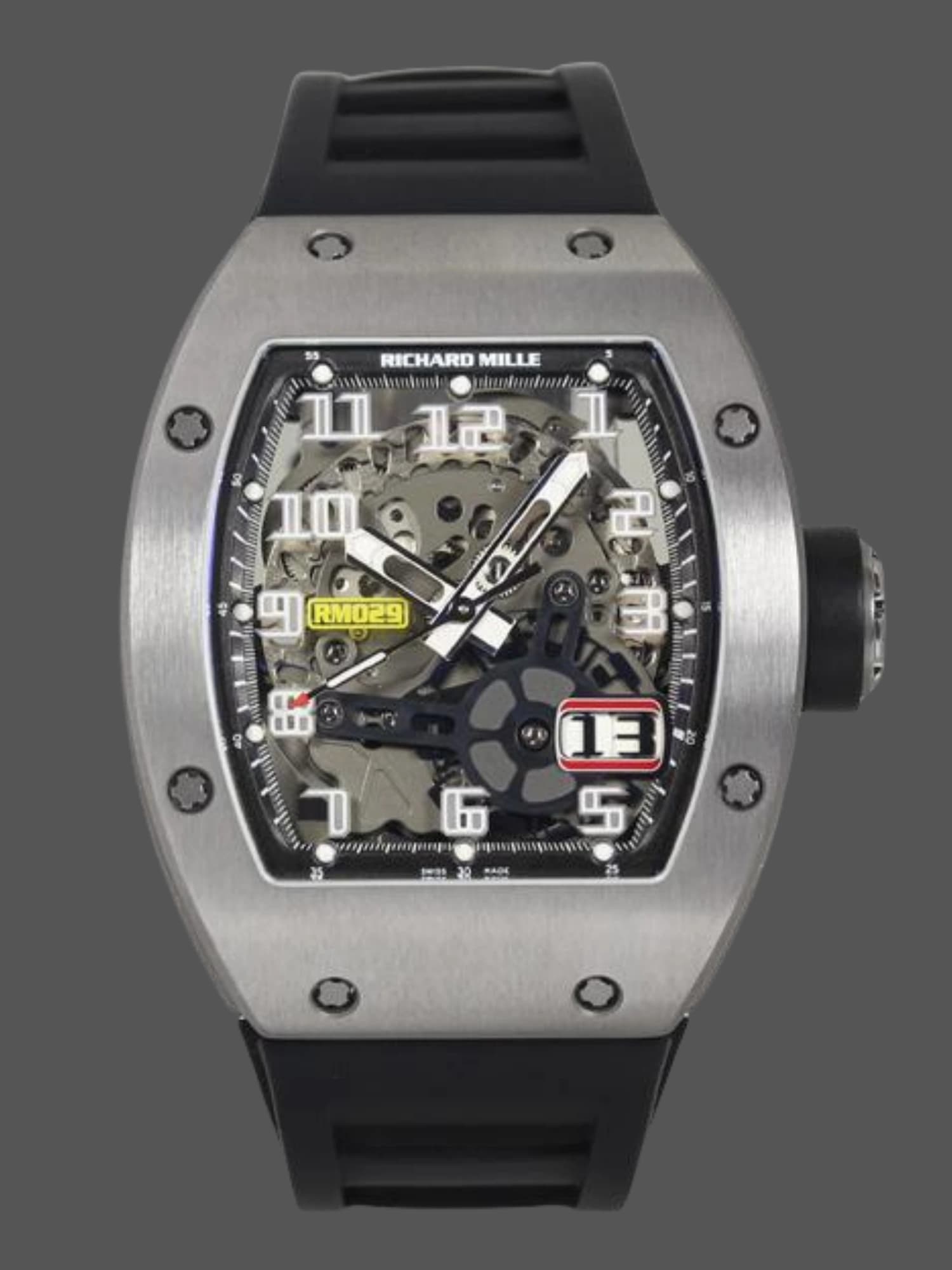 Richard Mille RM 029 Oversized Date Titanium Replica Watch — view 1