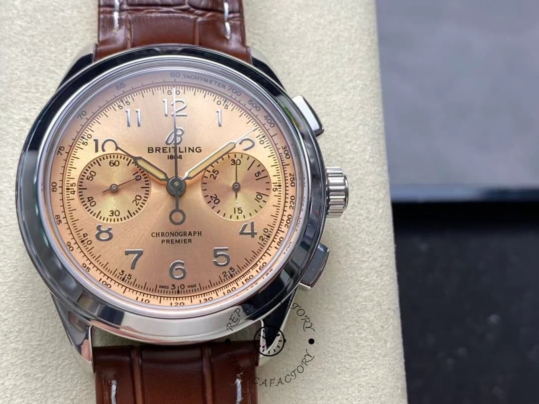 Breitling Premier B09 Chronograph 40 AB0930F51H1P1 1:1 Clone Champagne Dial — view 1
