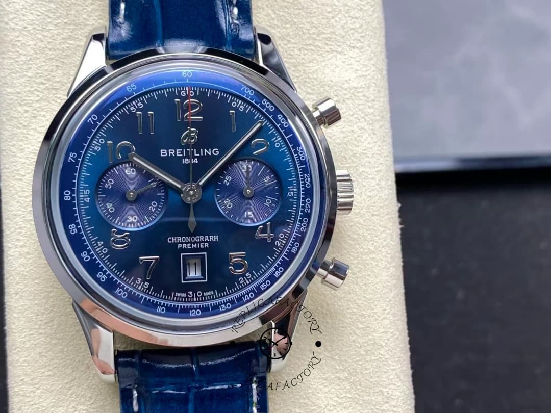 Breitling Premier B01 Chronograph Blue Dial AB0145171C1P2 Replica — view 1